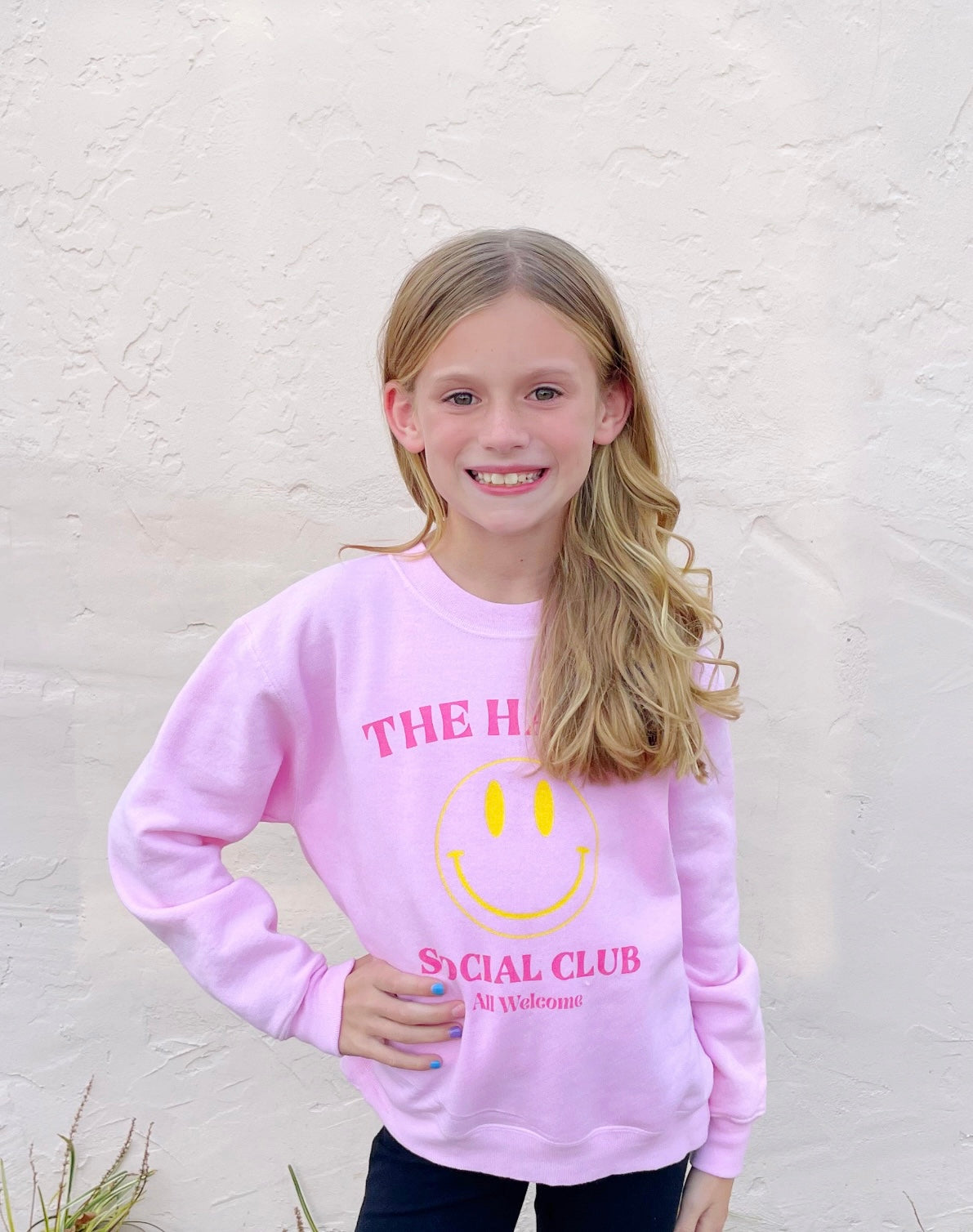 Youth THSC Barbie Core Pink Crew Sweatshirt 💕
