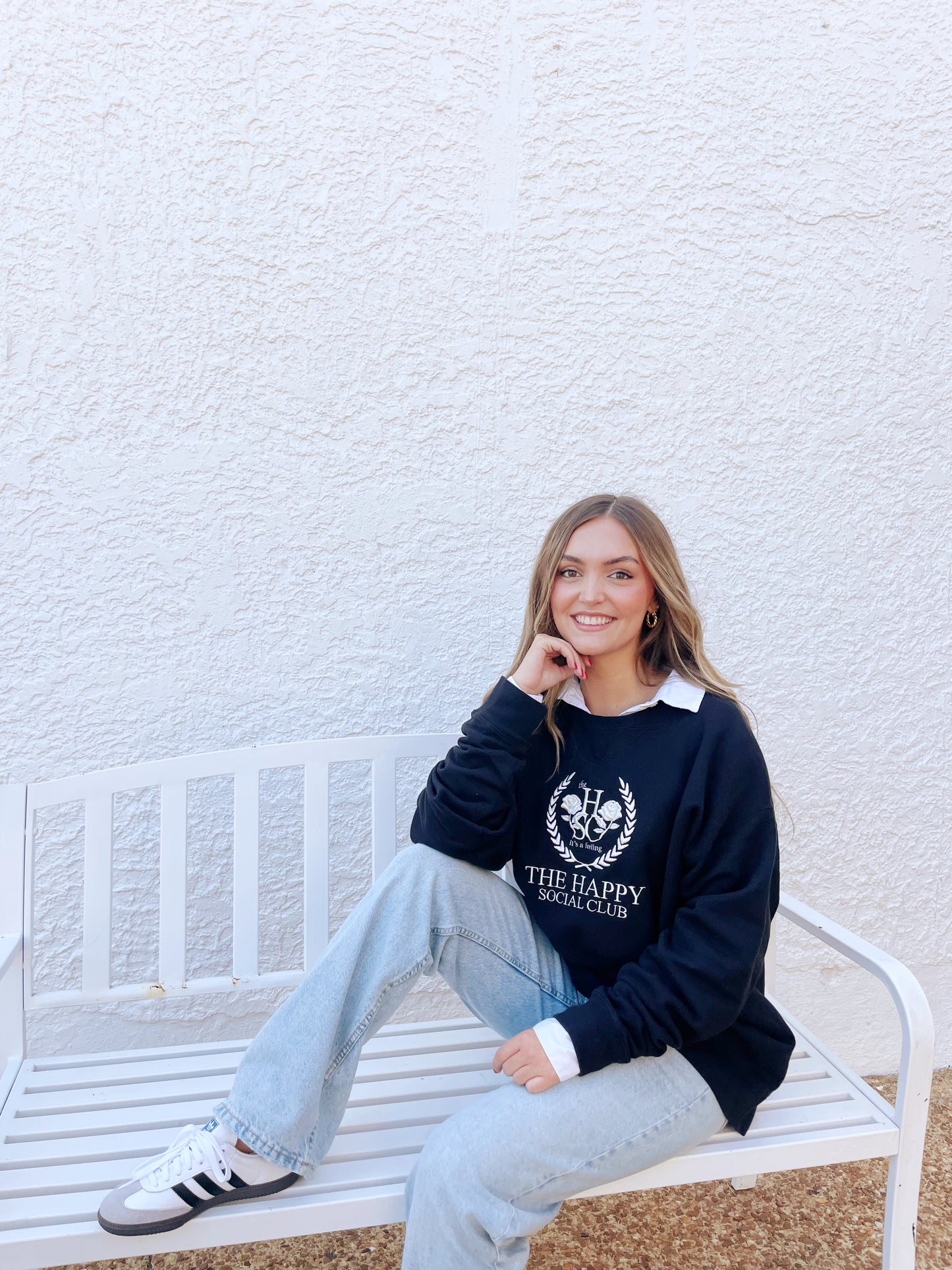 Embroidered Rose Crest THSC Crew Sweatshirt Allow 2 weeks before Ship Date