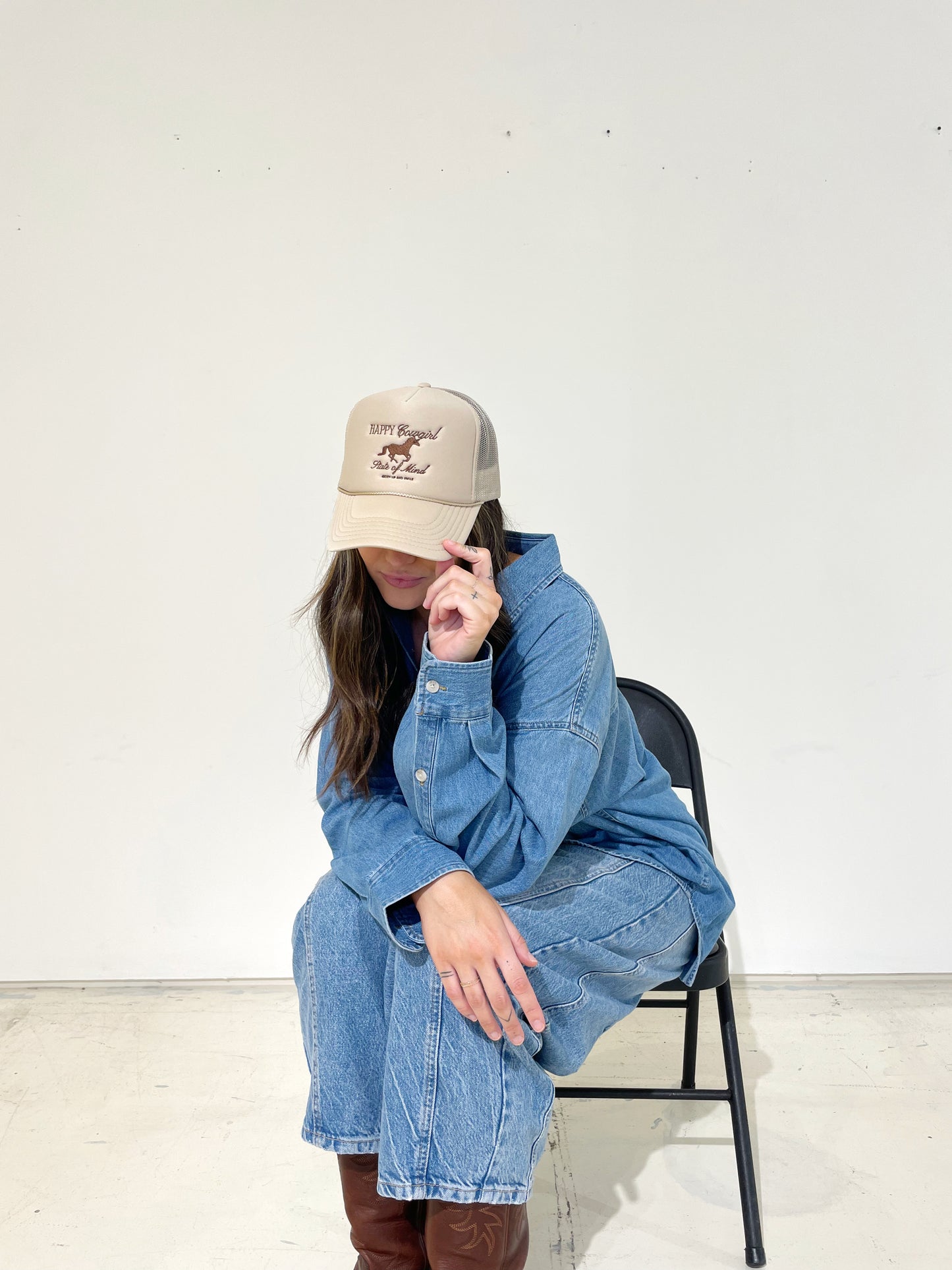 HAPPY COWGIRL Trucker Hat