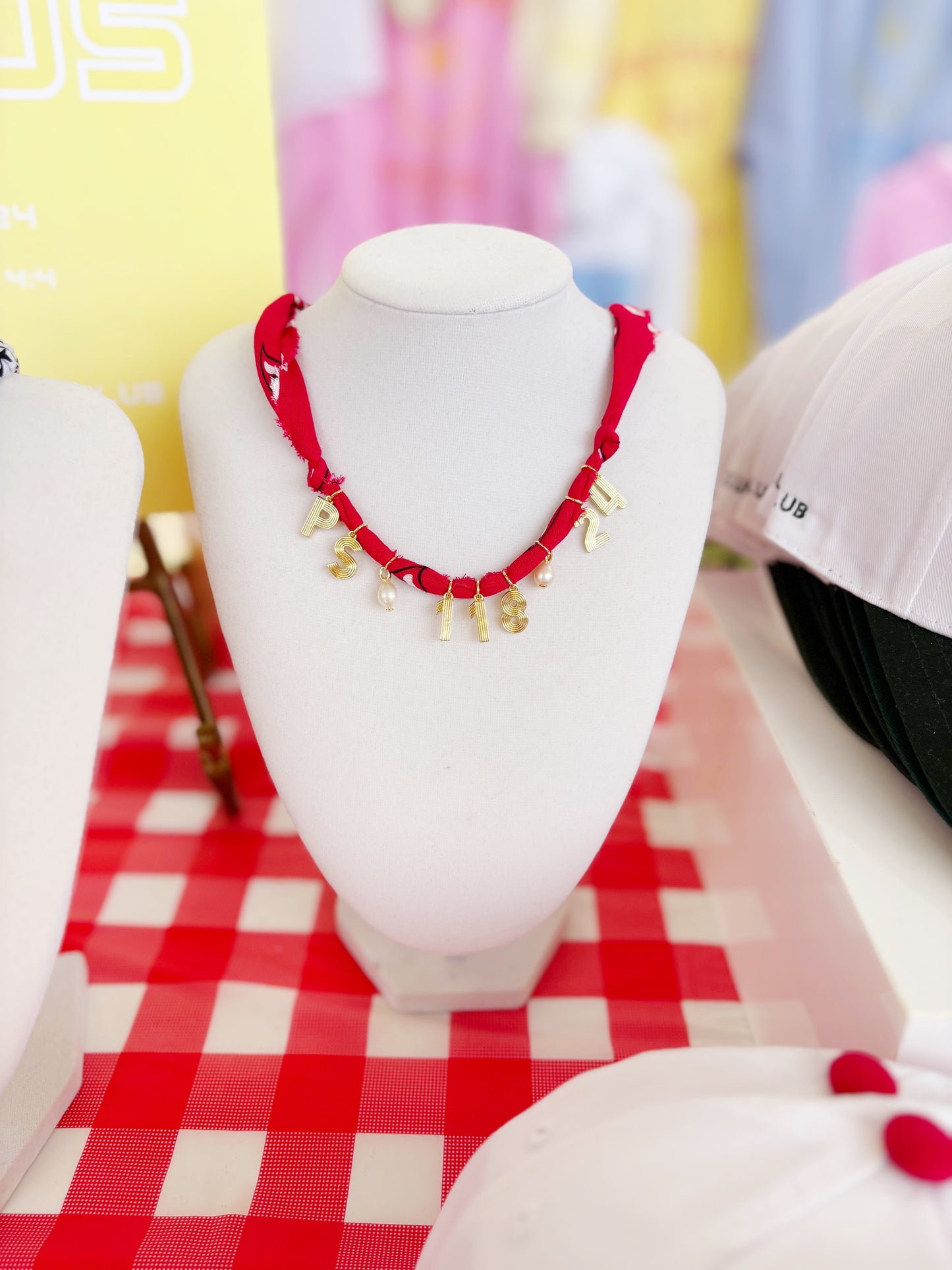 PSALM 118:24 Bandana Charm Necklace (Today is the day that the Lord has made let us Rejoice and be HAPPY in it!)