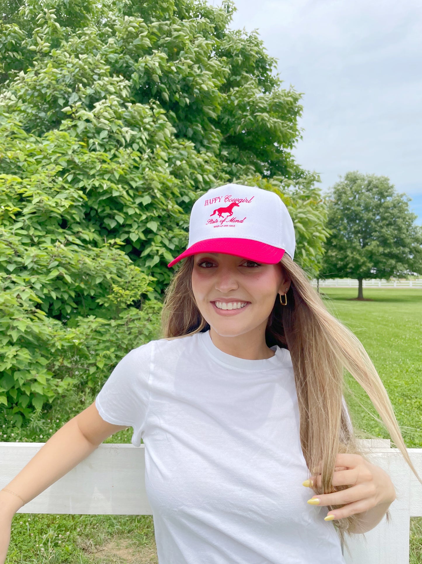 HAPPY COWGIRL Hat GIDDY UP AND SMILE