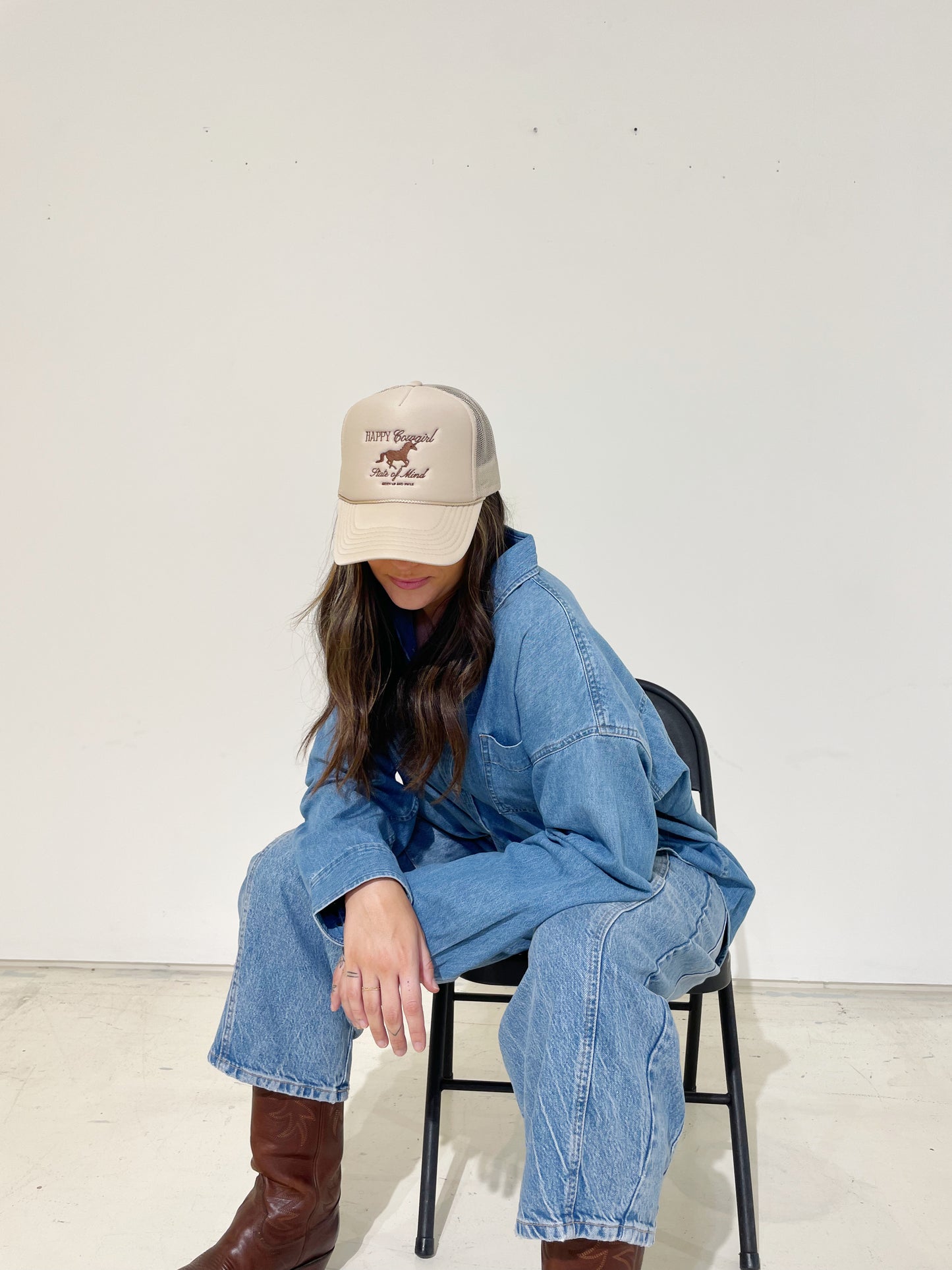 HAPPY COWGIRL Trucker Hat