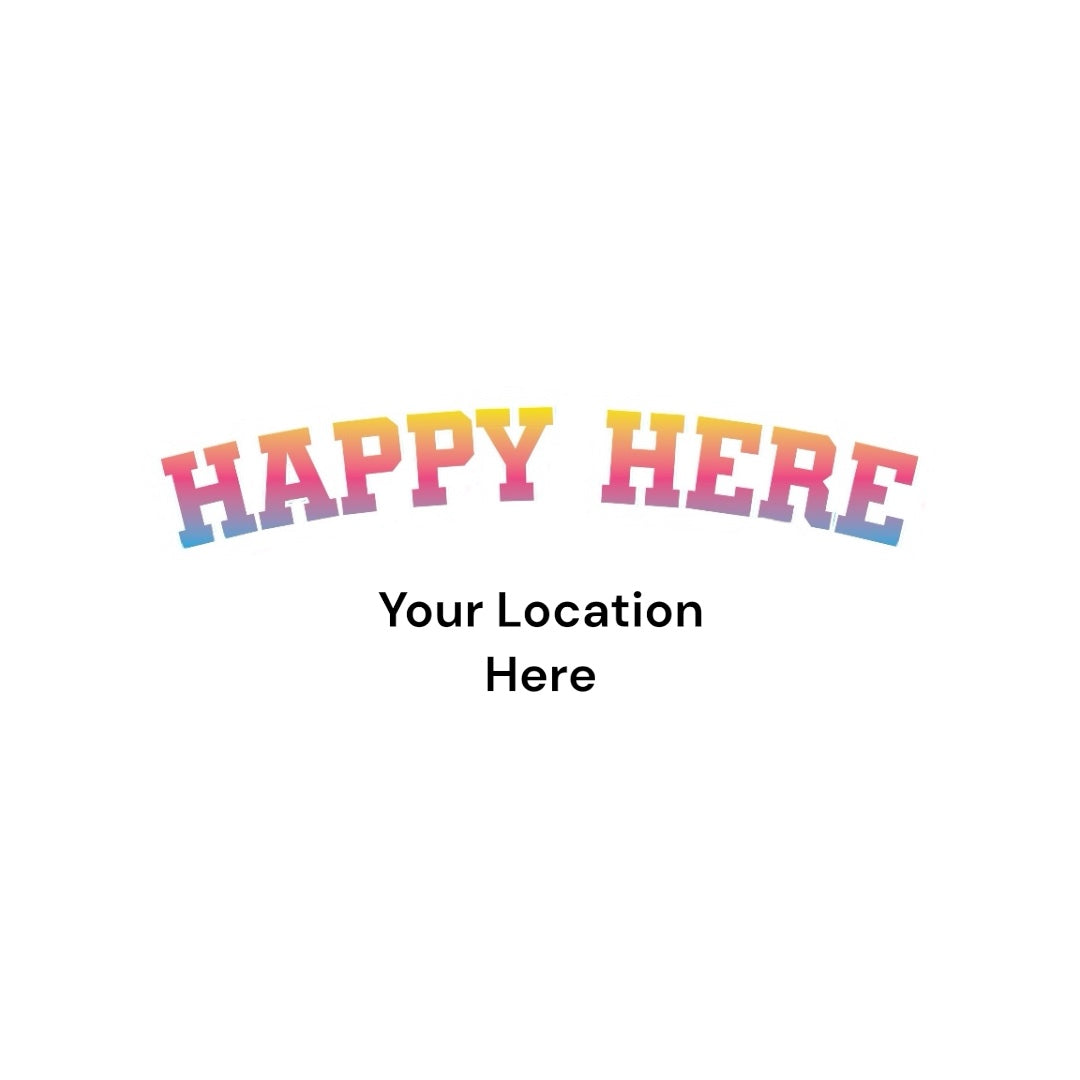 HAPPY HERE Highway 30A Crew Sweatshirt