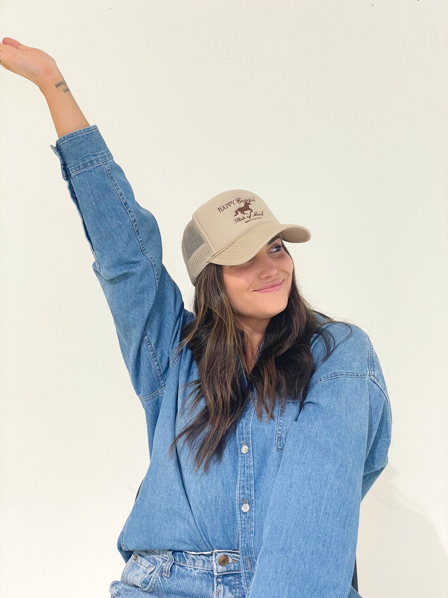 HAPPY COWGIRL Trucker Hat