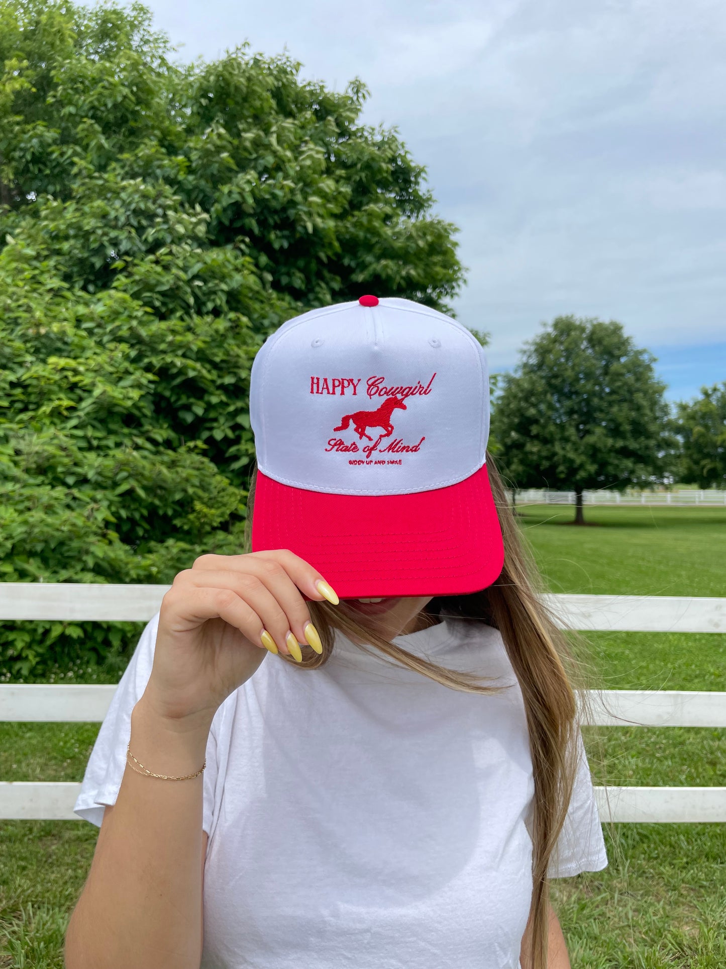 HAPPY COWGIRL Hat GIDDY UP AND SMILE