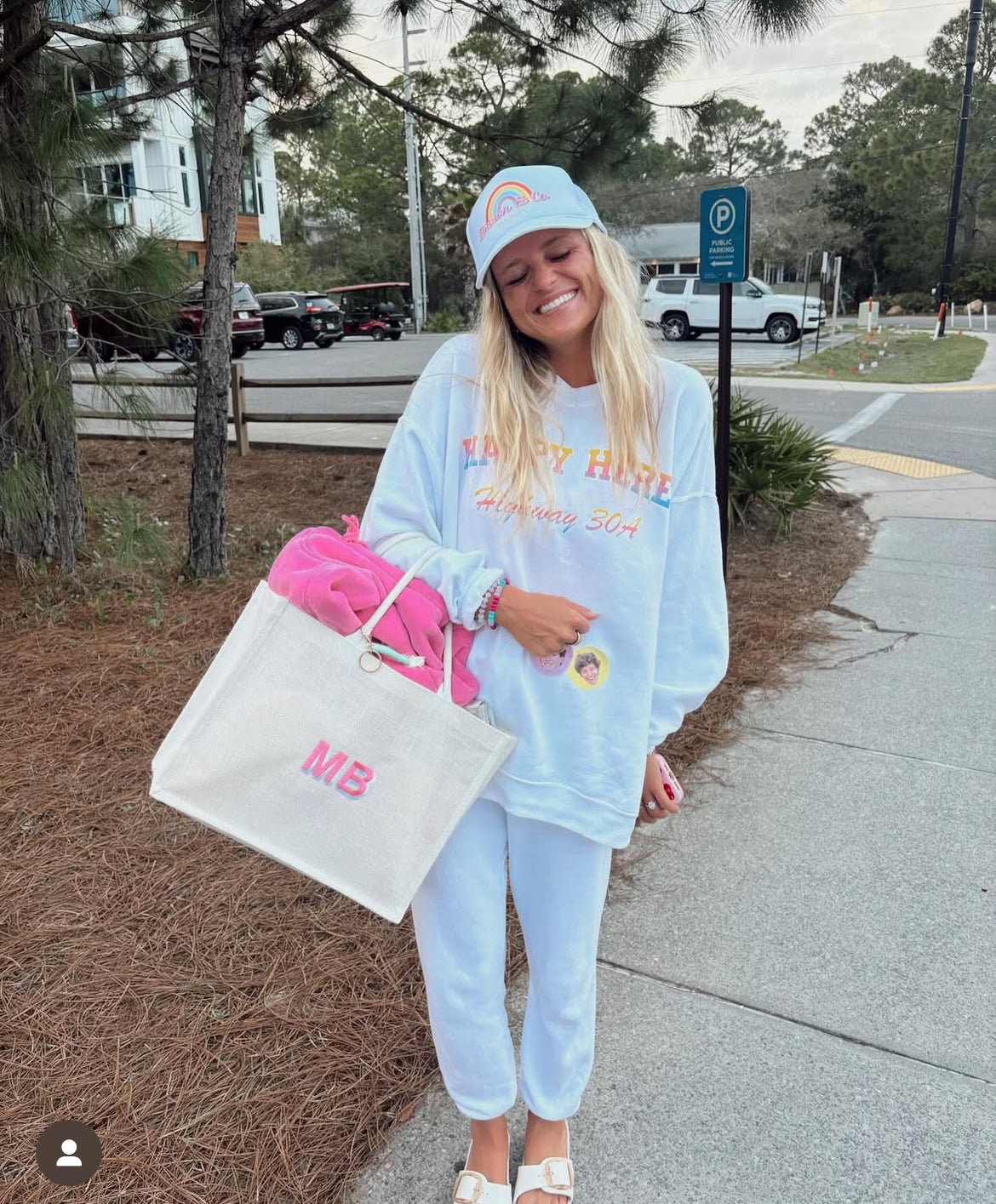 HAPPY HERE Highway 30A Crew Sweatshirt