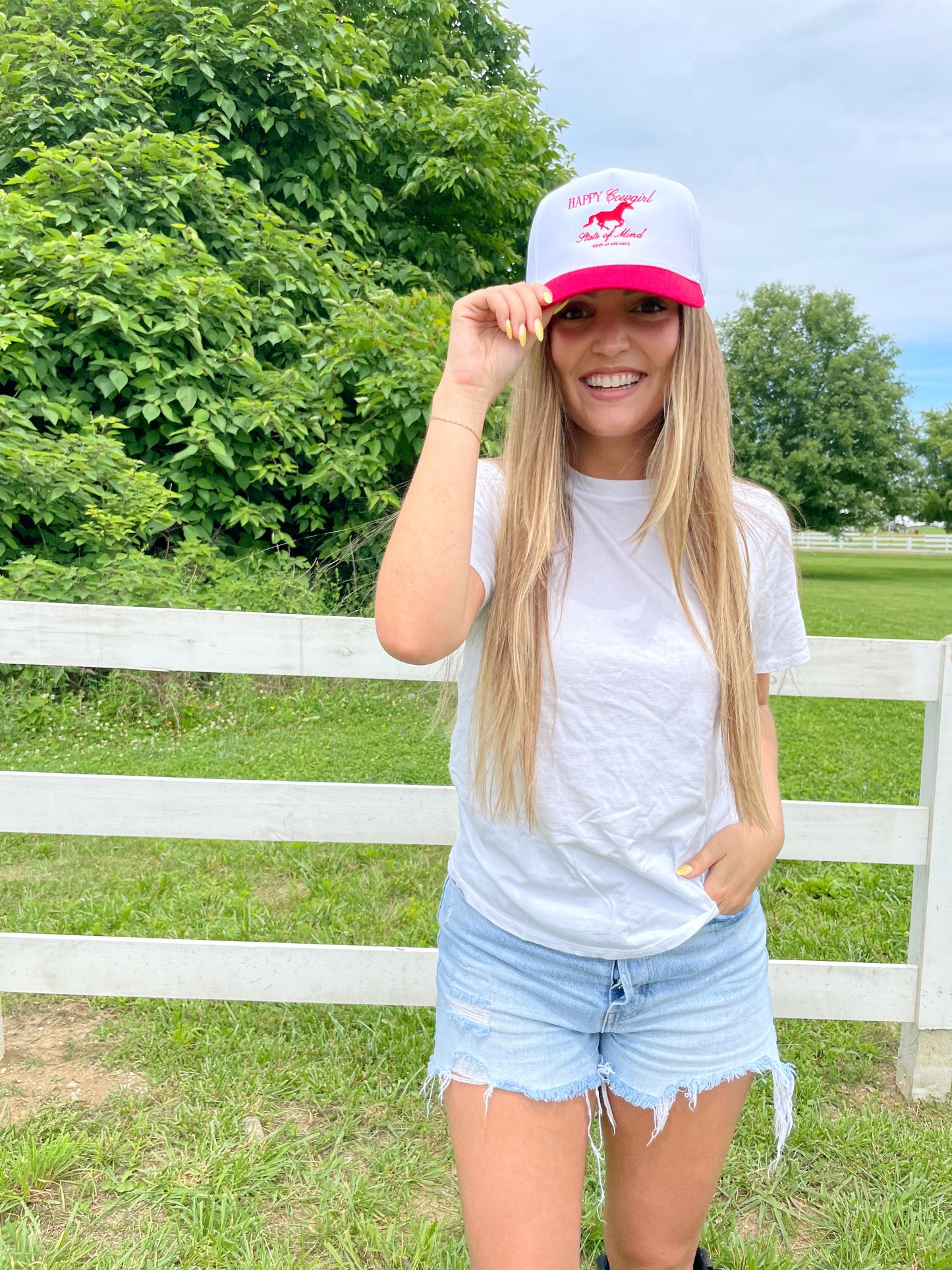 HAPPY COWGIRL Hat GIDDY UP AND SMILE