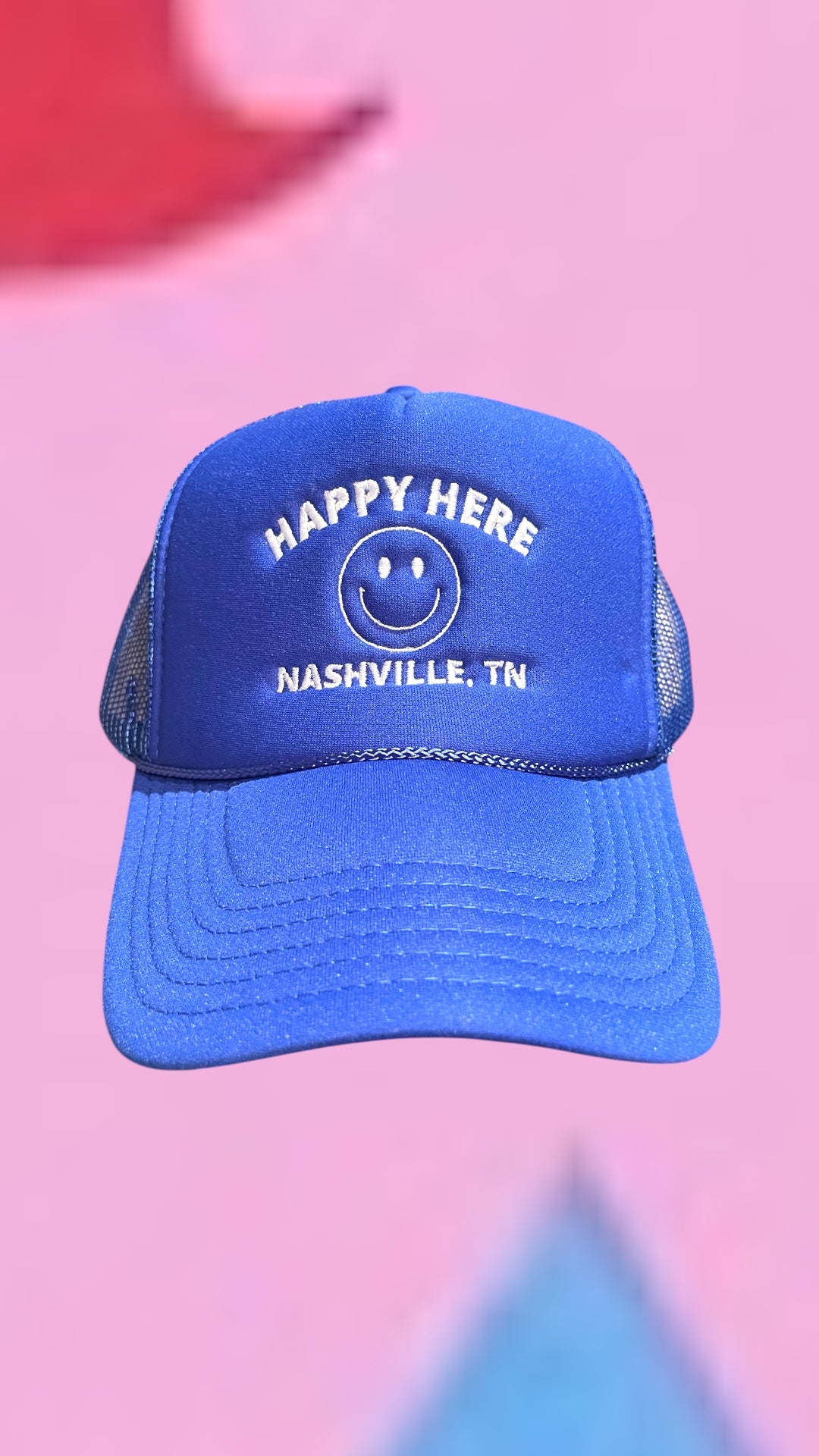 HAPPY HERE Nashville Trucker Hat (Various Color Options)