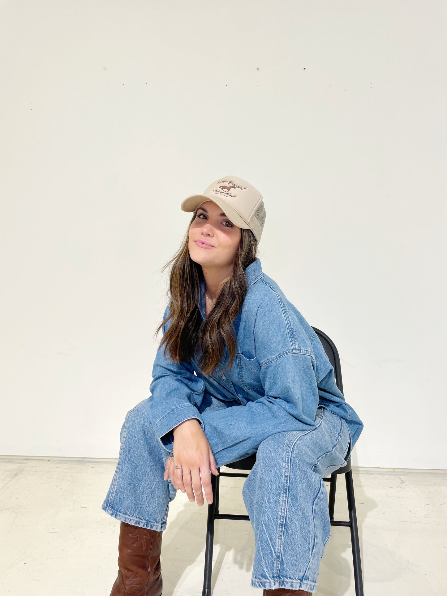 HAPPY COWGIRL Trucker Hat