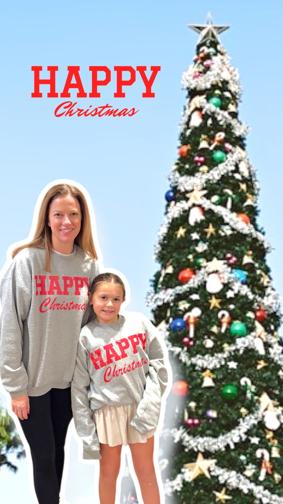 HAPPY CHRISTMAS Crew Sweatshirt