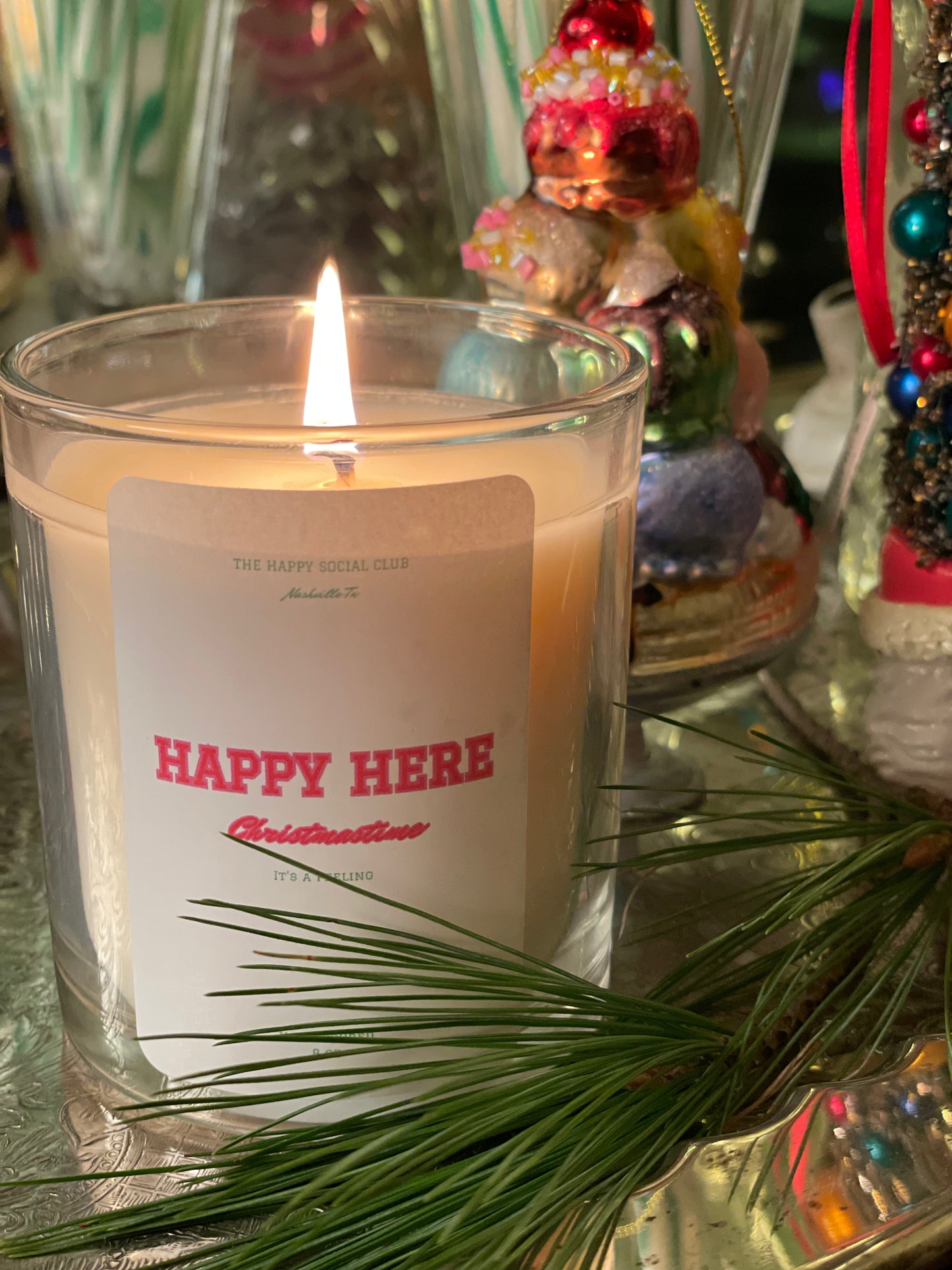 HAPPY HERE Christmastime Candle🎄40% OFF Taken Off at Checkout!
