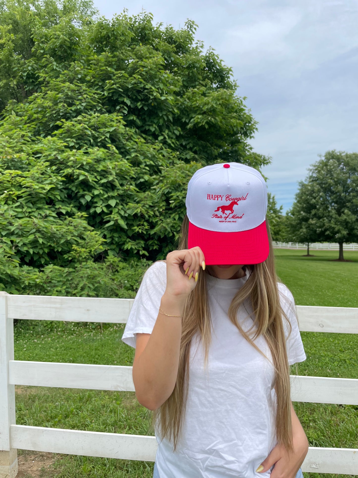 HAPPY COWGIRL Hat GIDDY UP AND SMILE