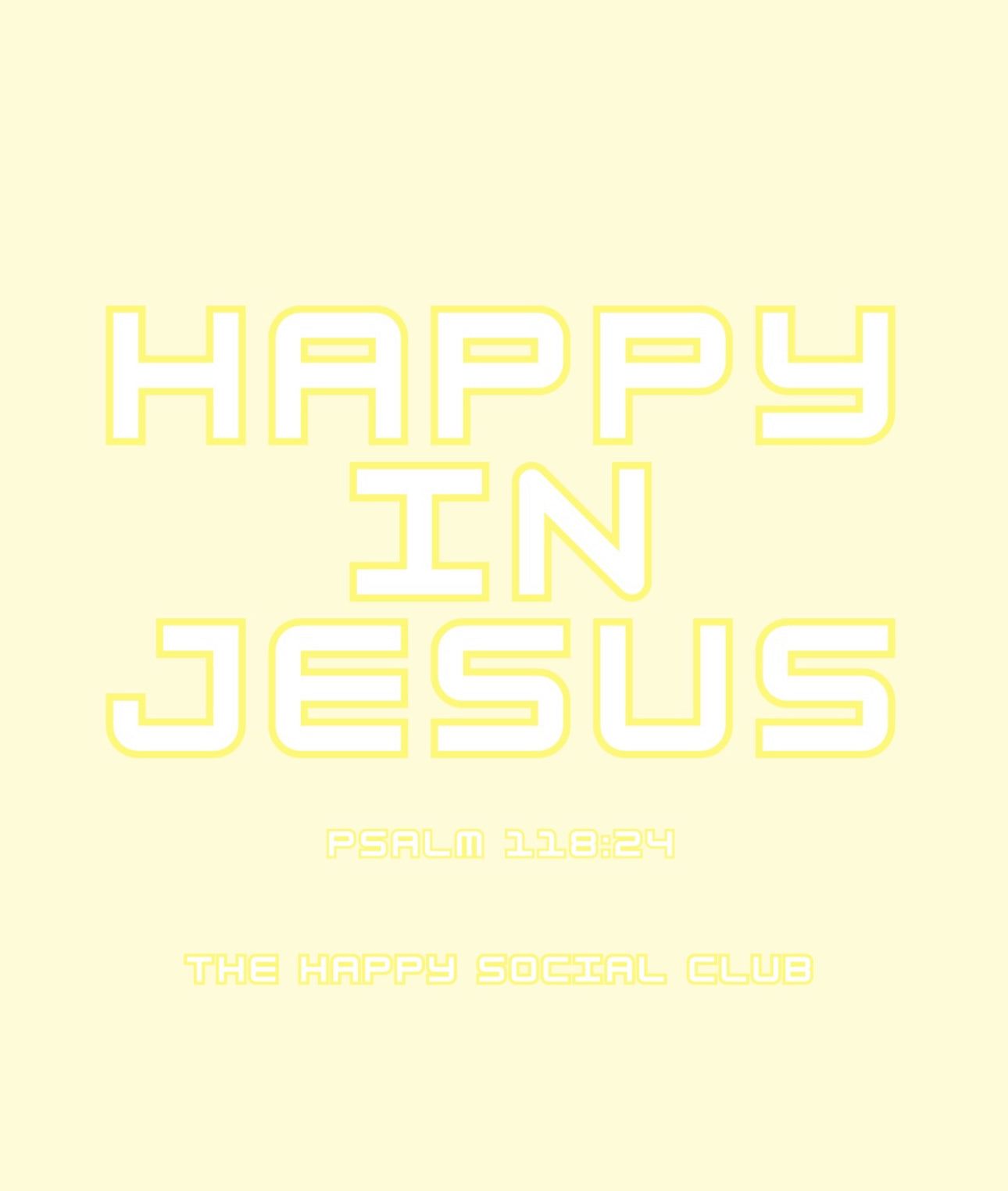 HAPPY IN JESUS Crew Sweatshirt