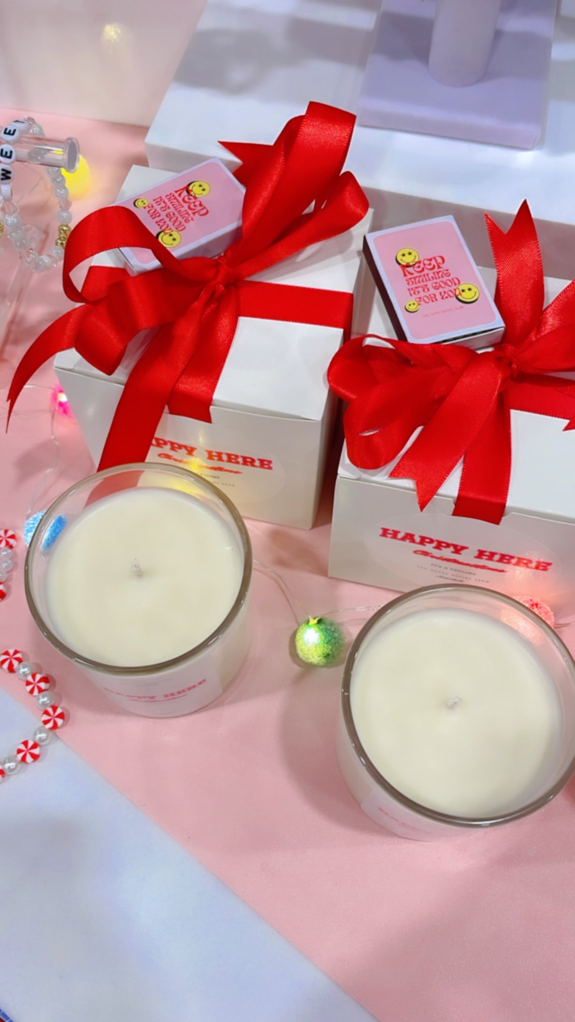 HAPPY HERE Christmastime Candle🎄40% OFF Taken Off at Checkout!