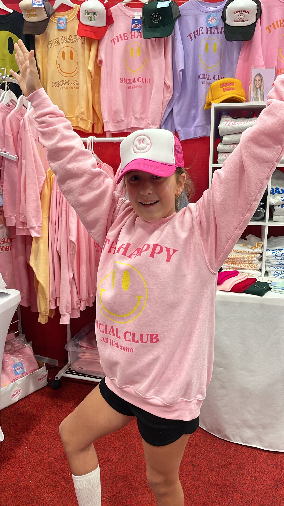 Youth THSC Barbie Core Pink Crew Sweatshirt 💕