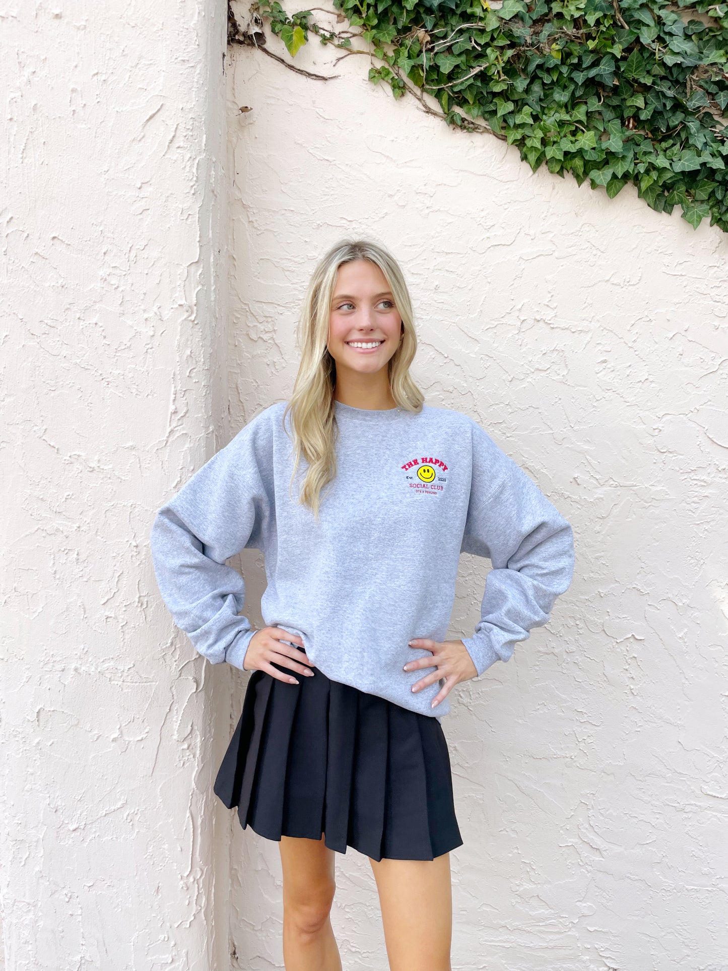 60% OFF SALE TAKEN OFF AT CHECKOUT!
Embroidered Varsity Style THSC Crew Sweatshirt