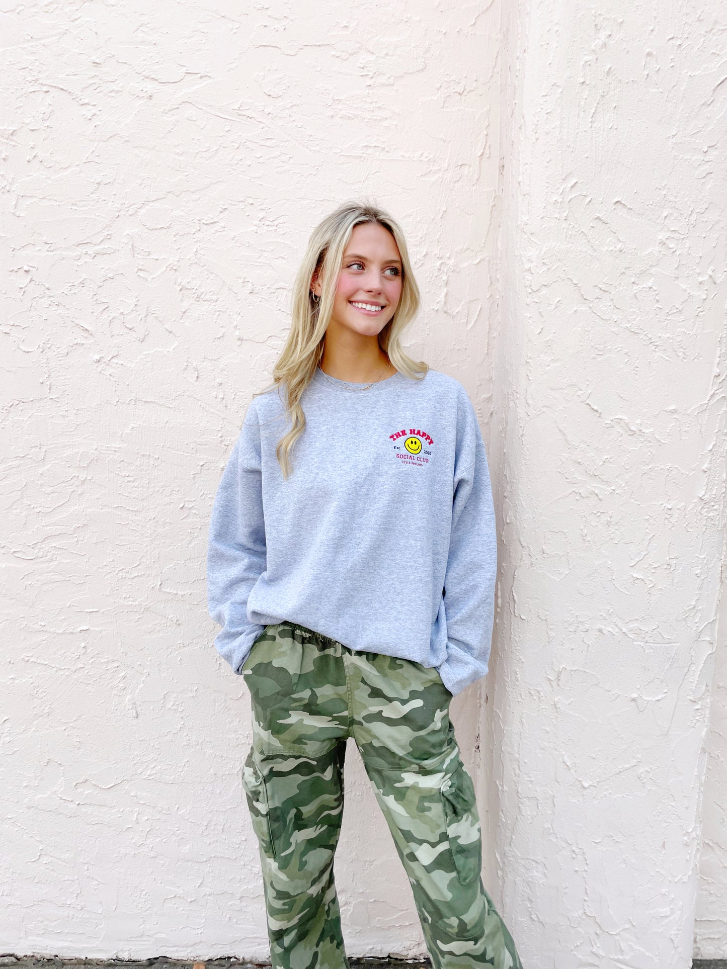 60% OFF SALE TAKEN OFF AT CHECKOUT!
Embroidered Varsity Style THSC Crew Sweatshirt