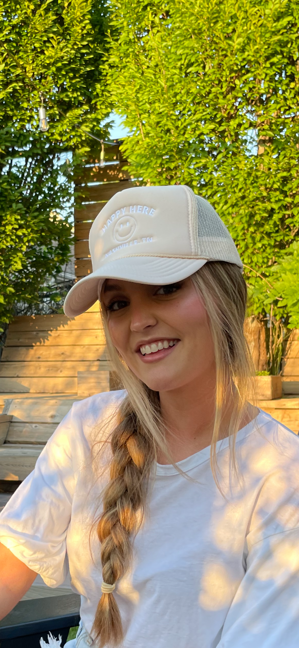 HAPPY HERE Nashville Trucker Hat (Various Color Options)