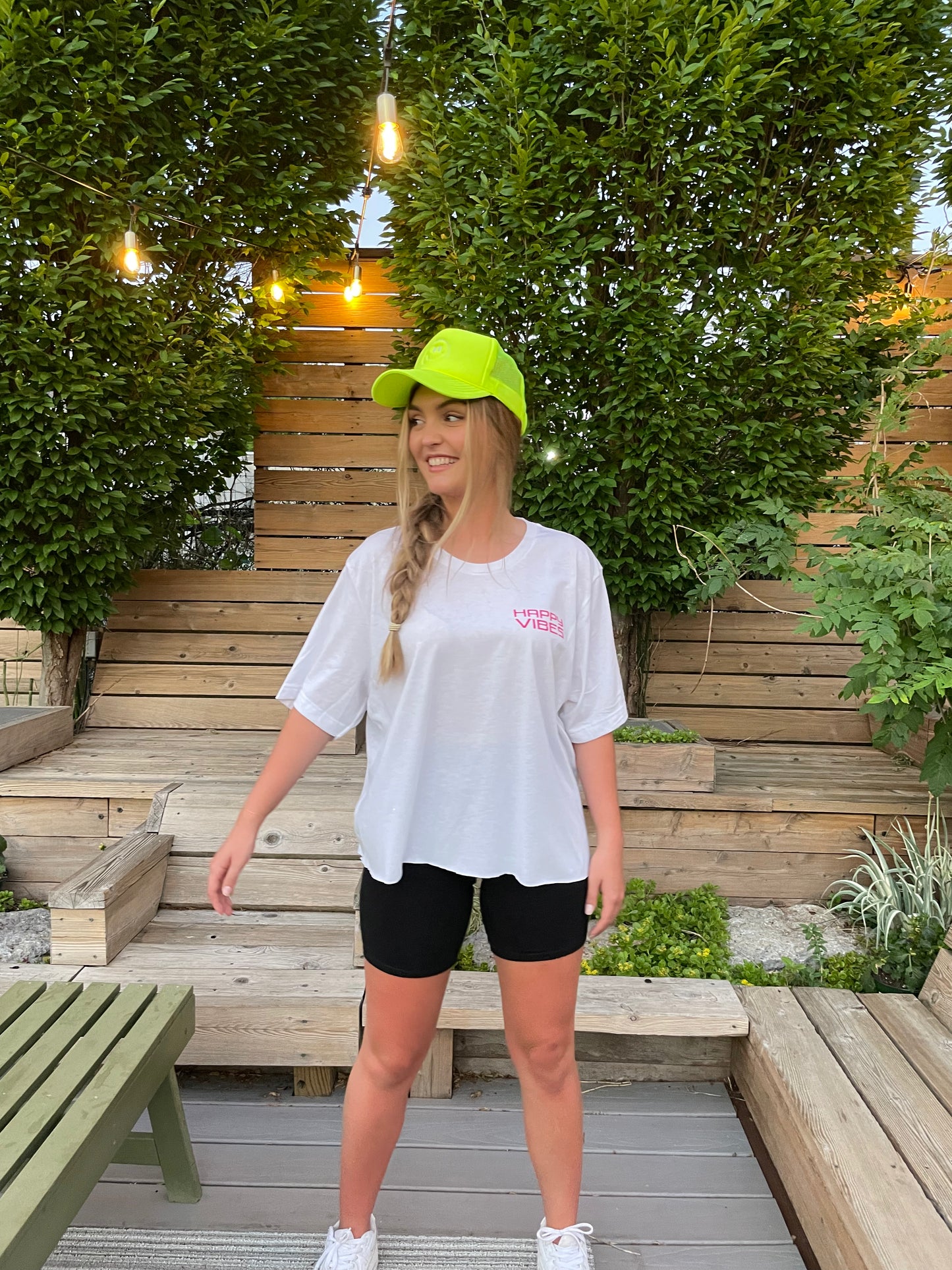 70% OFF SALE TAKEN OFF AT CHECKOUT!
Checkerboard HAPPY VIBES T-Shirt