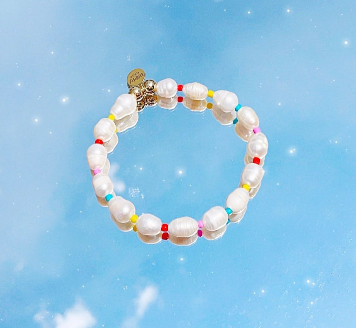Rainbow Pearl Bracelet