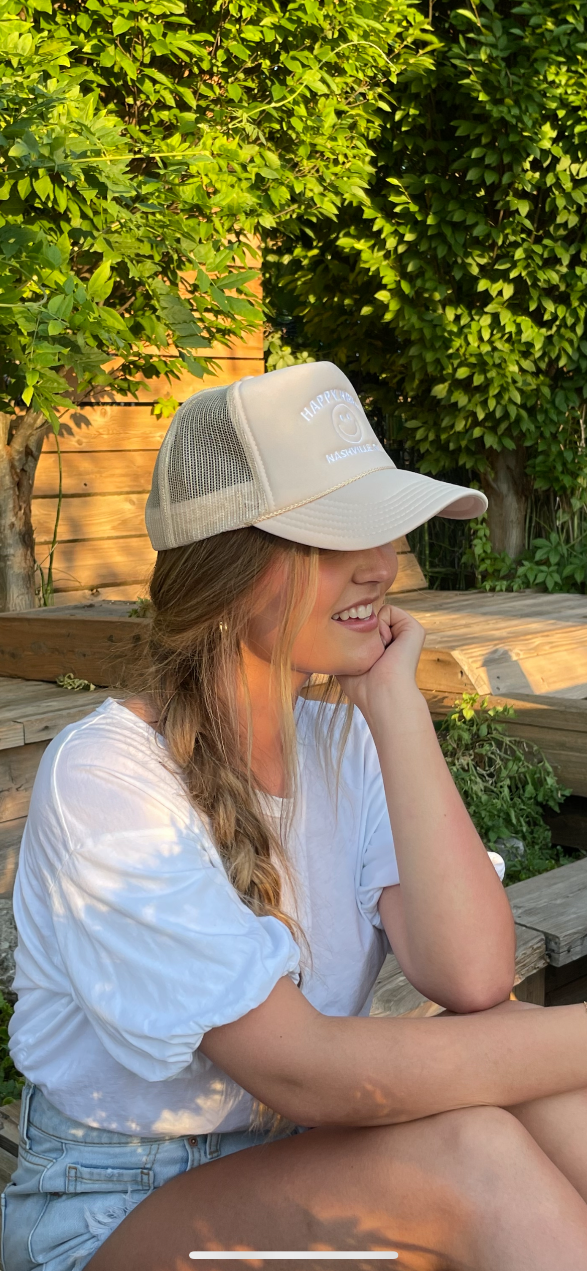HAPPY HERE Nashville Trucker Hat (Various Color Options)