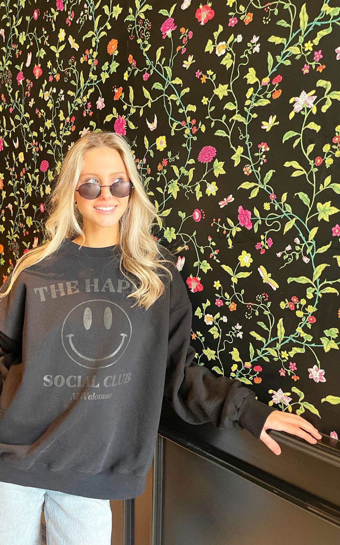 THE HAPPY SOCIAL CLUB Crew Sweatshirt