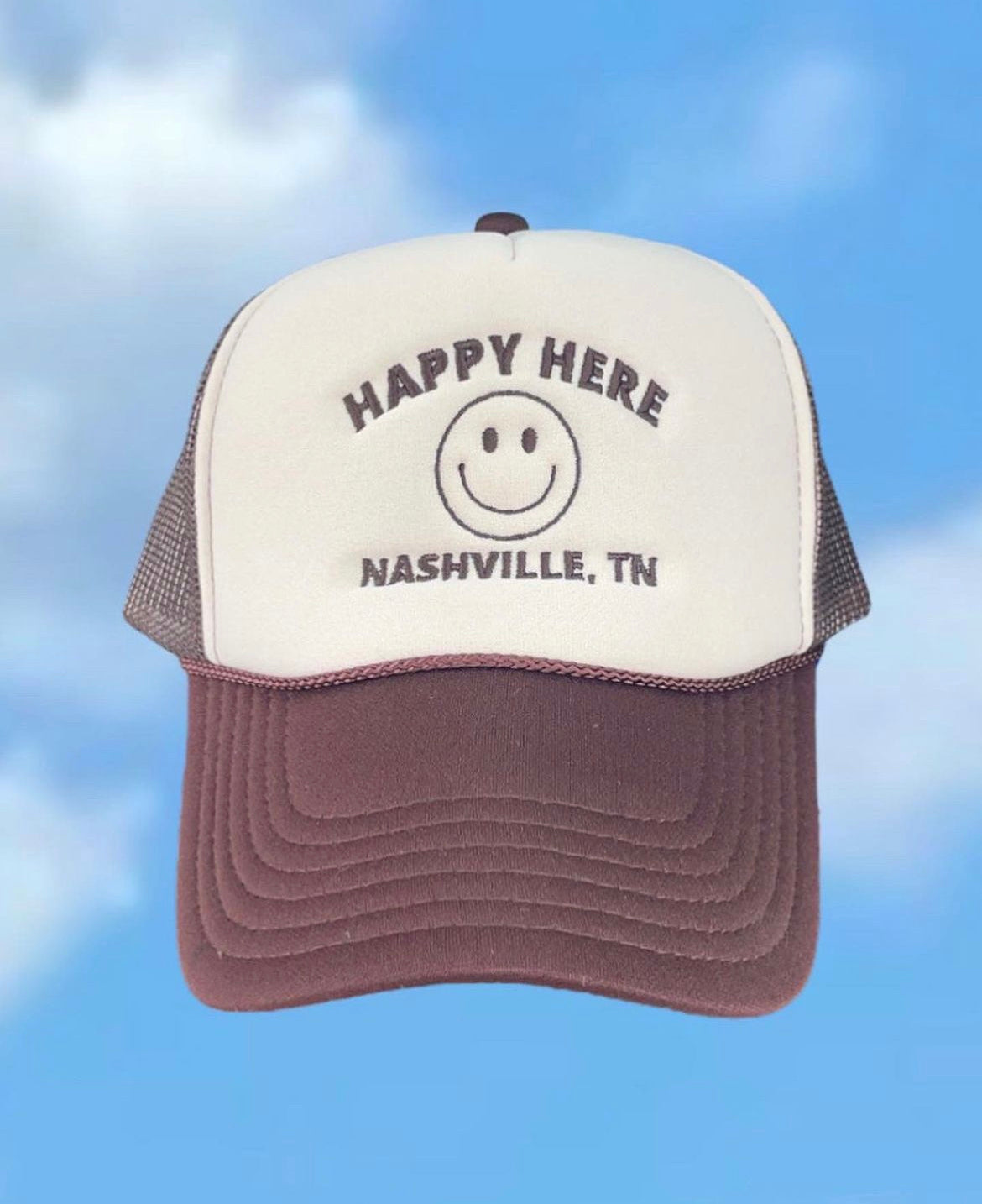 HAPPY HERE Nashville Trucker Hat (Various Color Options)