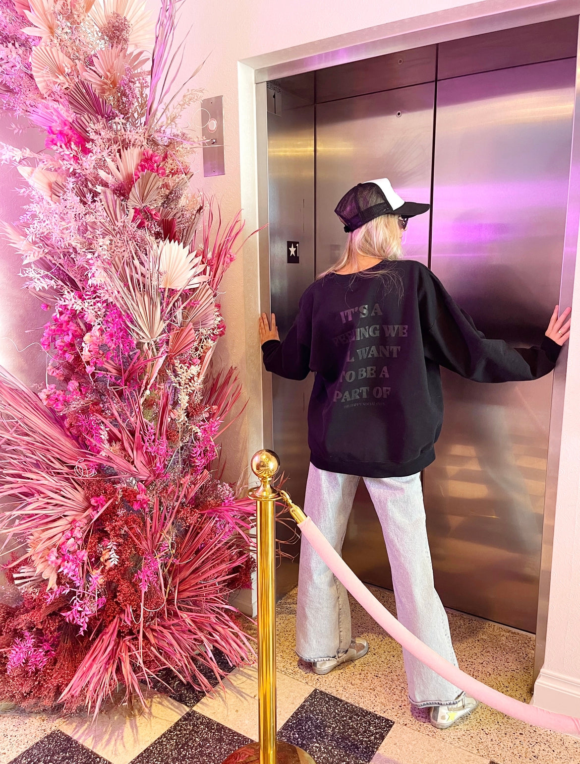 THE HAPPY SOCIAL CLUB Crew Sweatshirt
