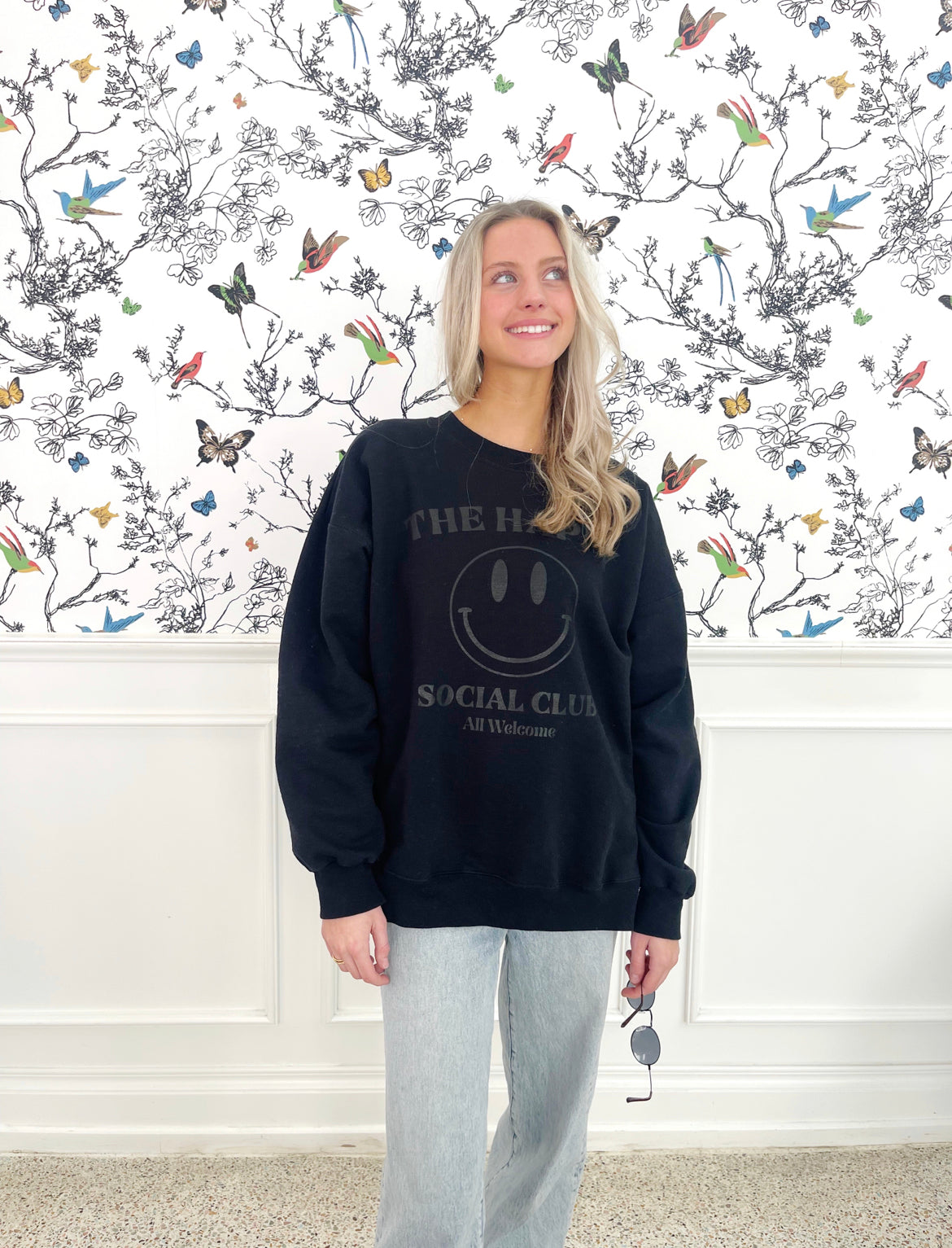 THE HAPPY SOCIAL CLUB Crew Sweatshirt