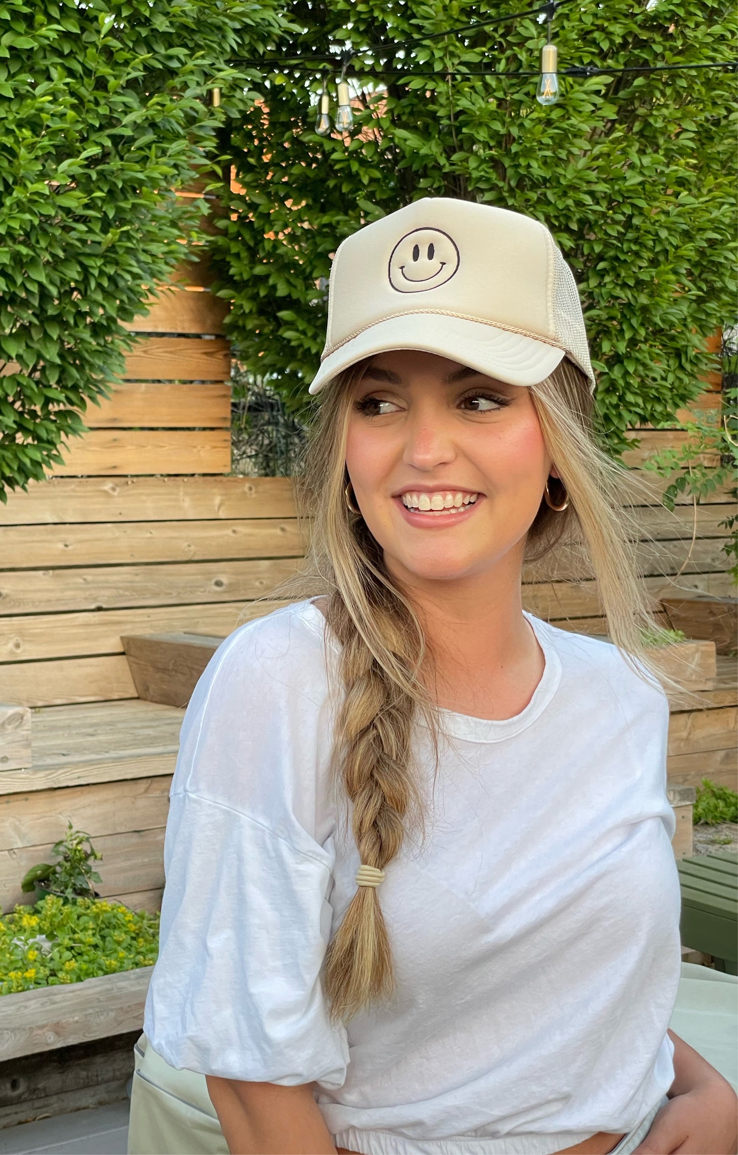 Smiley Face HAPPY Trucker Hat (Multiple Color Variations)