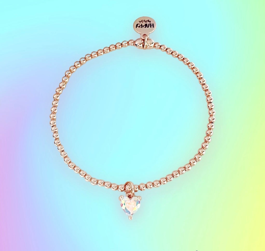 Dainty Heart Charm Bracelet