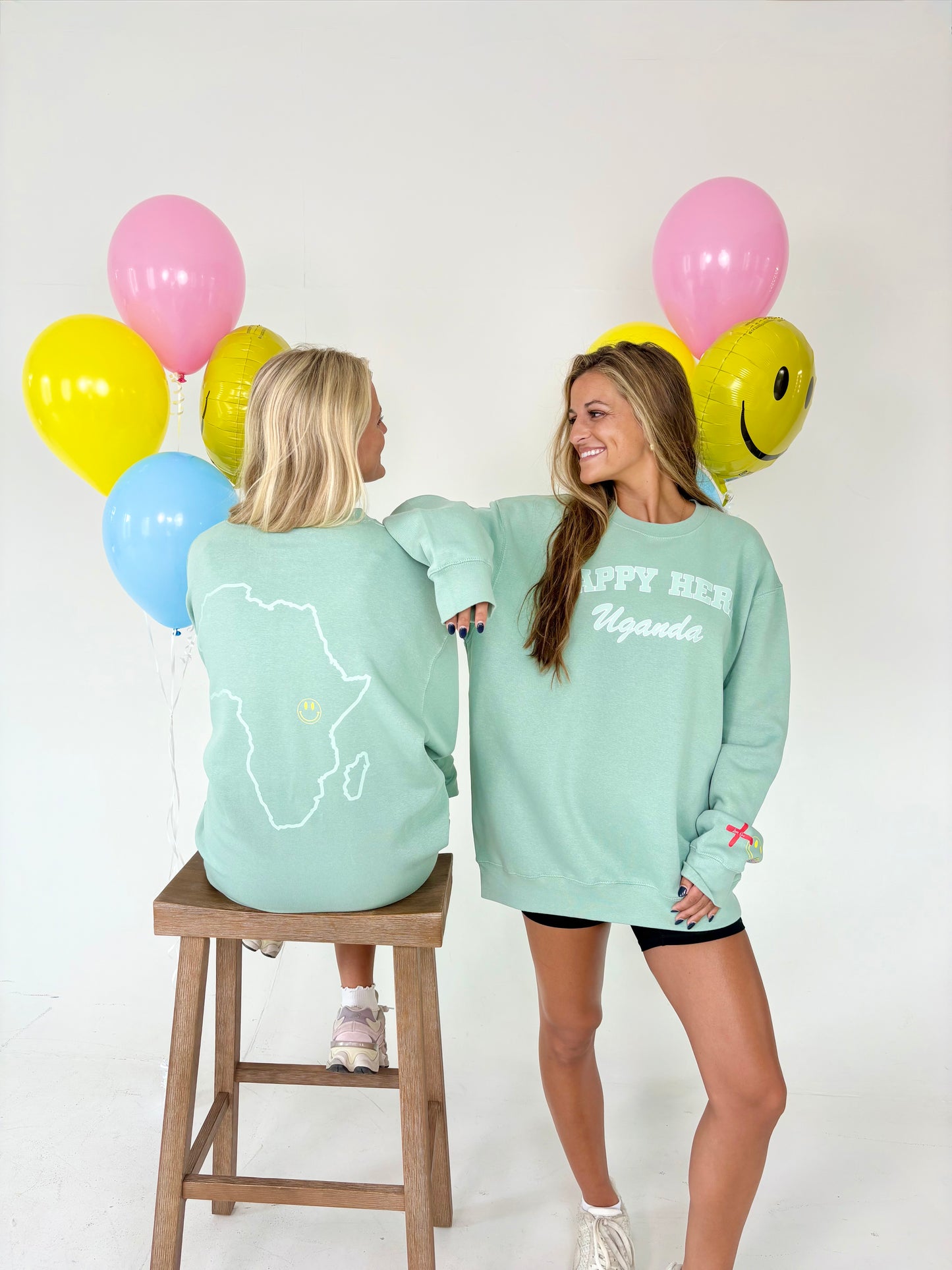 HAPPY HERE Uganda Sweatshirt (Happy Social Club X Love One International Ambassador Collaboration)