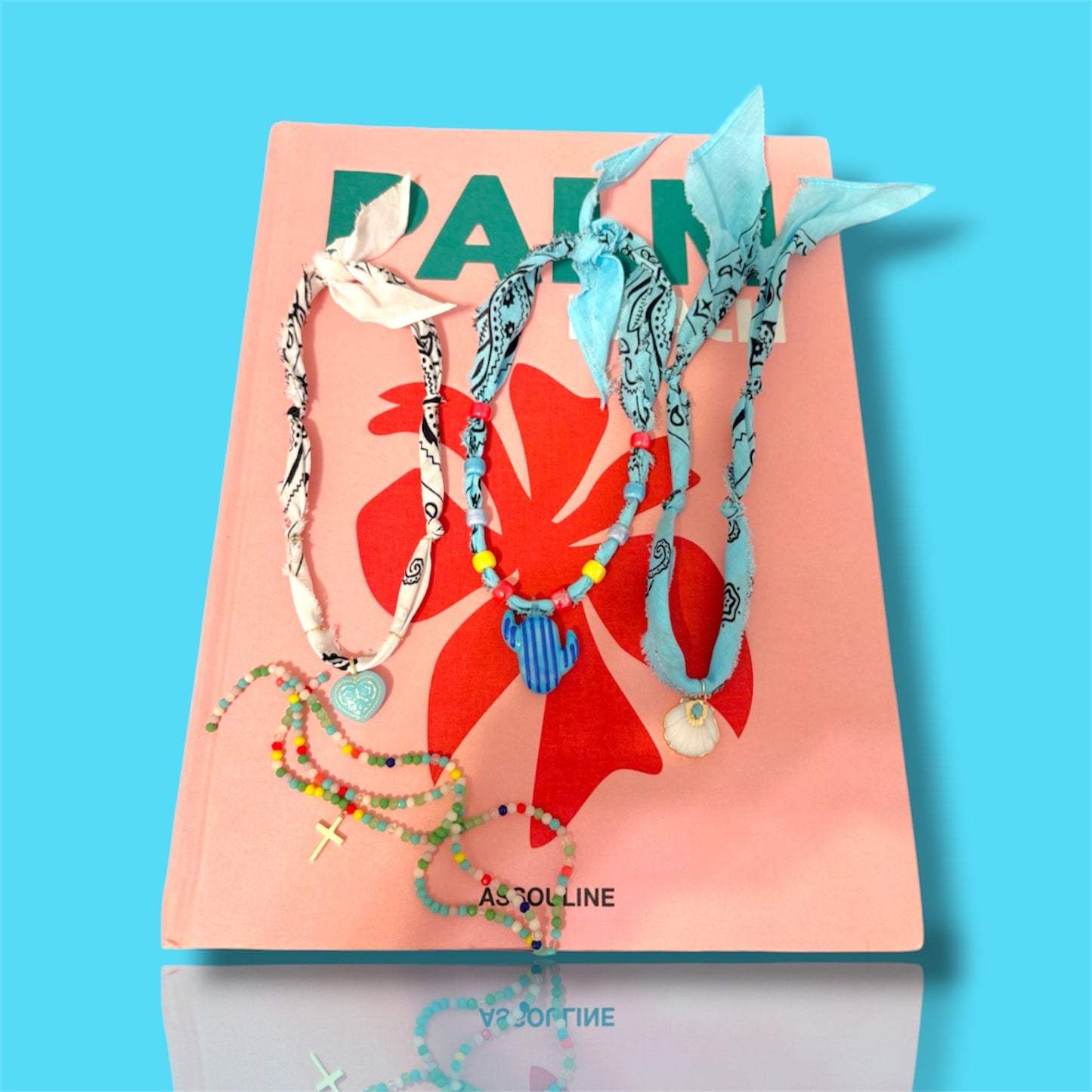 Beaded Pendant Bandana Necklaces