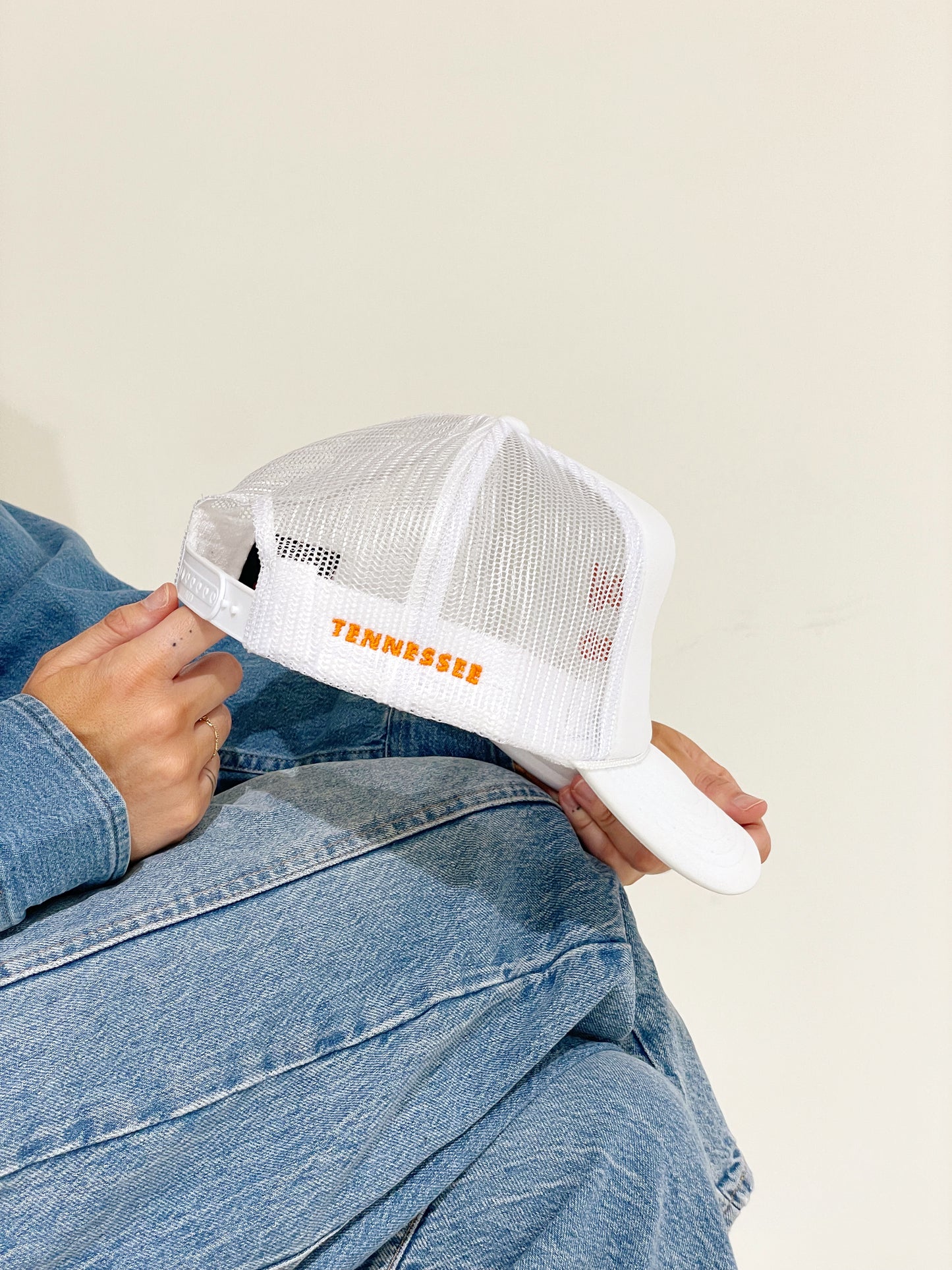 50% OFF SALE TAKEN OFF AT CHECKOUT! 
HAPPY VIBES TENNESSEE Style Trucker Hat!!!🧡🧡🧡