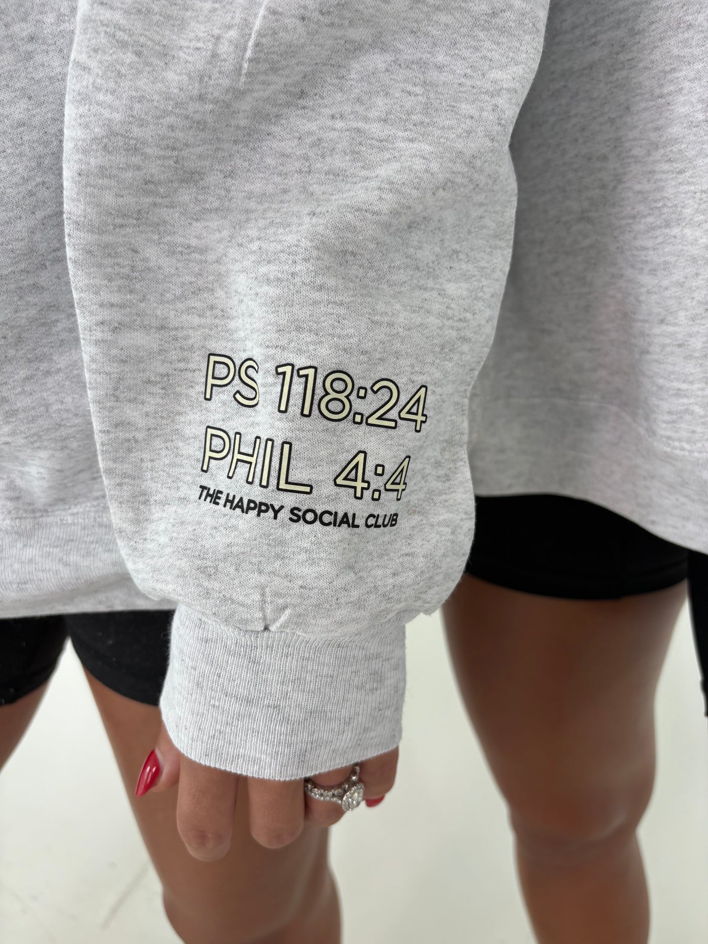 Custom Patch HAPPY HERE! Hoodie