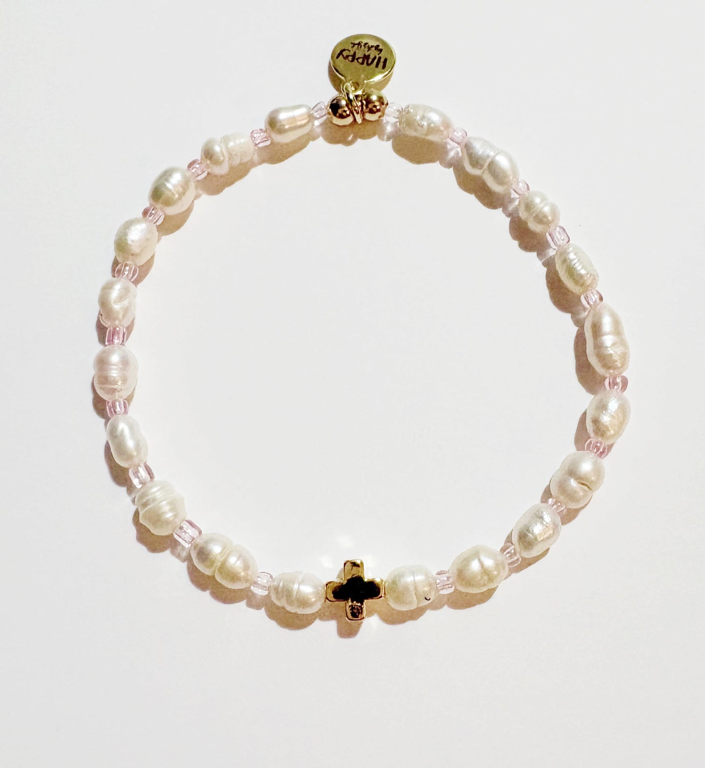 Pearl Cross Bracelet