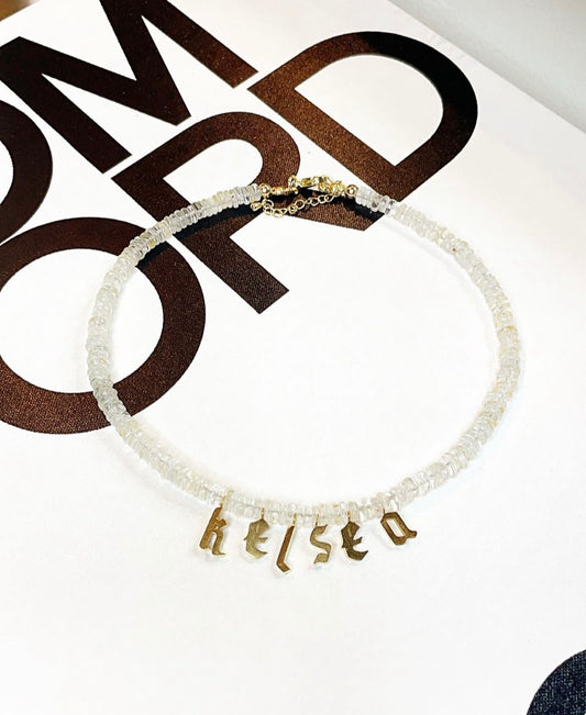 Moonstone Name Necklace