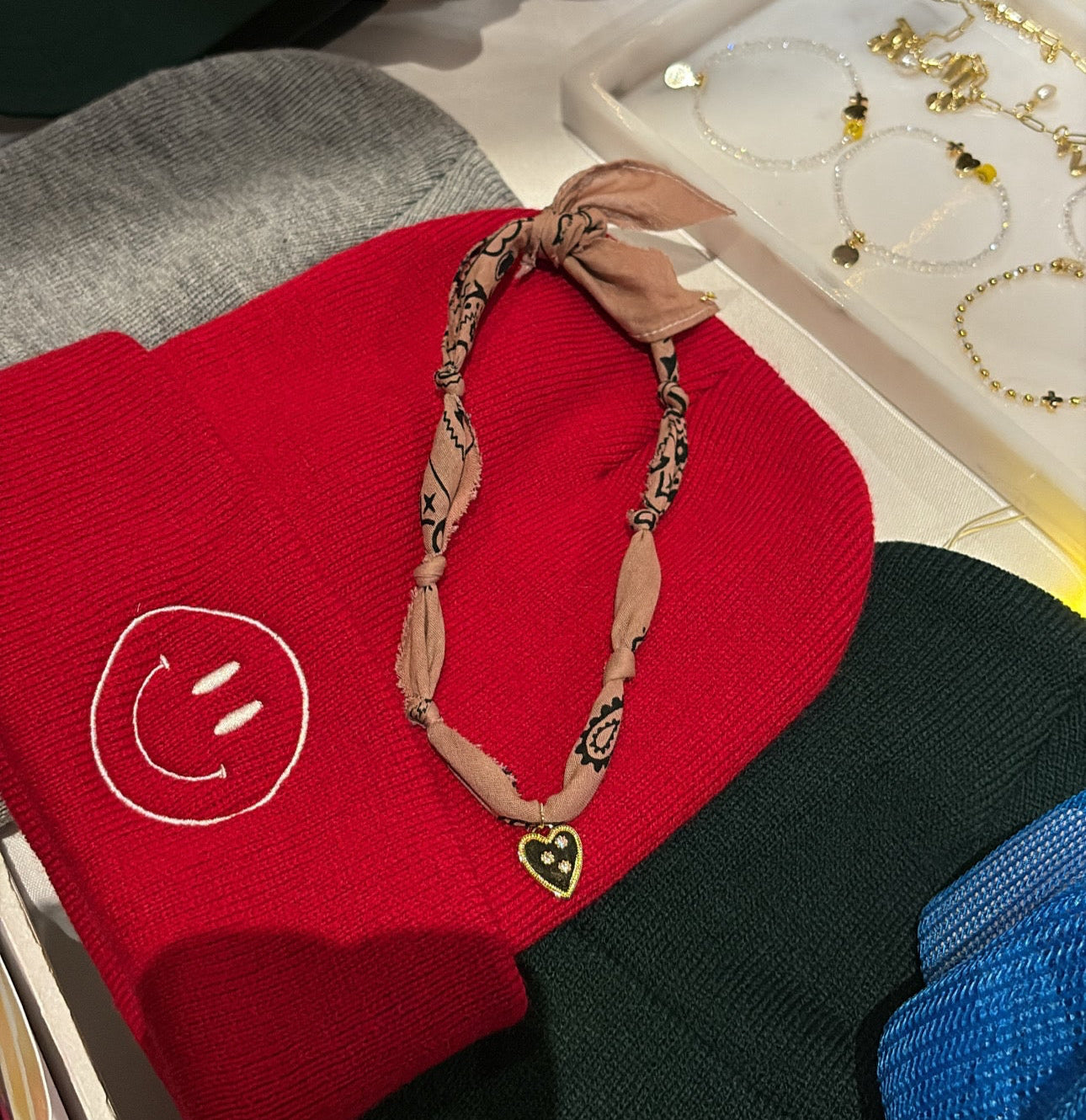 Ready to Wear Bandana Charm Necklace (50% OFF) DISCOUNT Code HAPPYNY