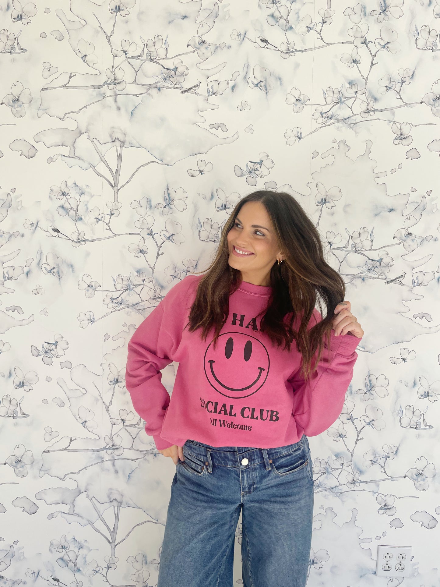 THE HAPPY SOCIAL CLUB Crew Neck Sweatshirt