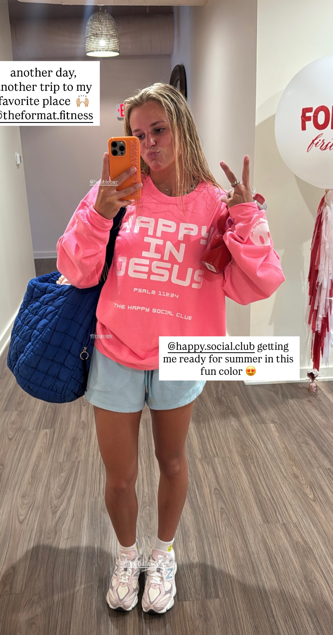 HAPPY IN JESUS Crew Sweatshirt 20% OFF discount Code SPRING20
