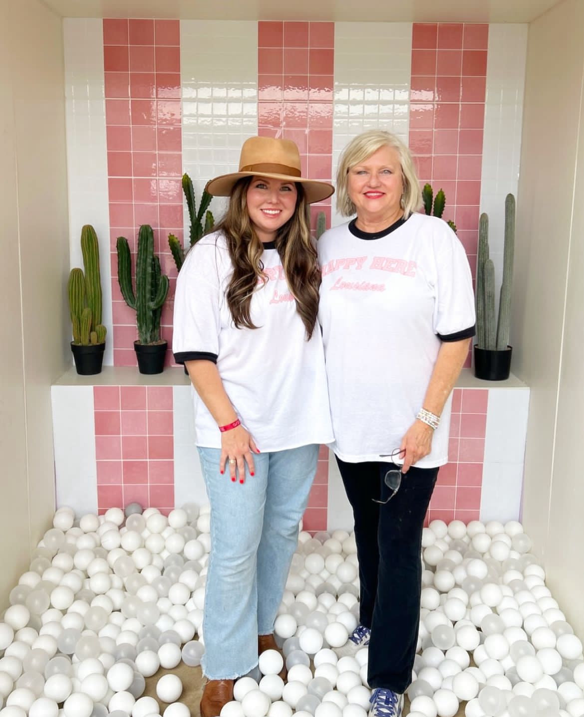 HAPPY HERE LOUISIANA Ringer Tee – The Happy Social Club