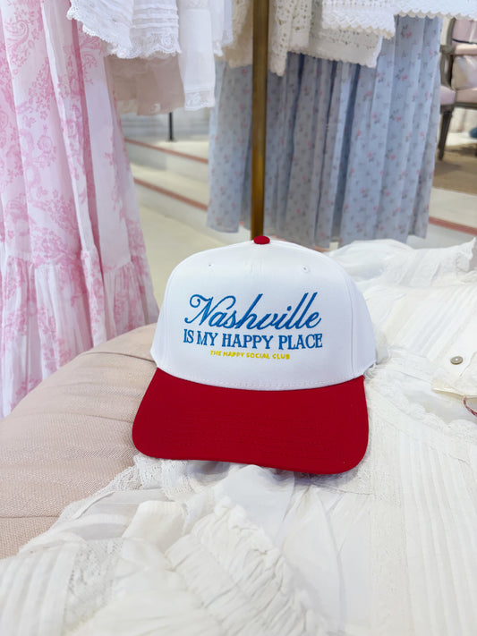 NASHVILLE is my HAPPY PLACE Trucker Hat