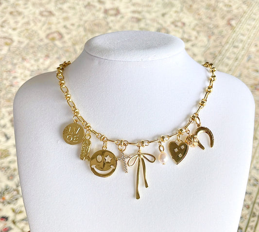 Favorite Things Charm Necklace (Gold Filled)