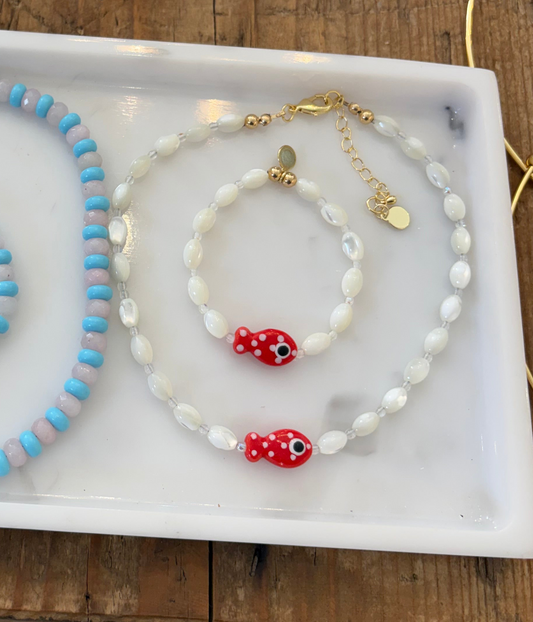 Happy Fishy Necklace and Bracelet