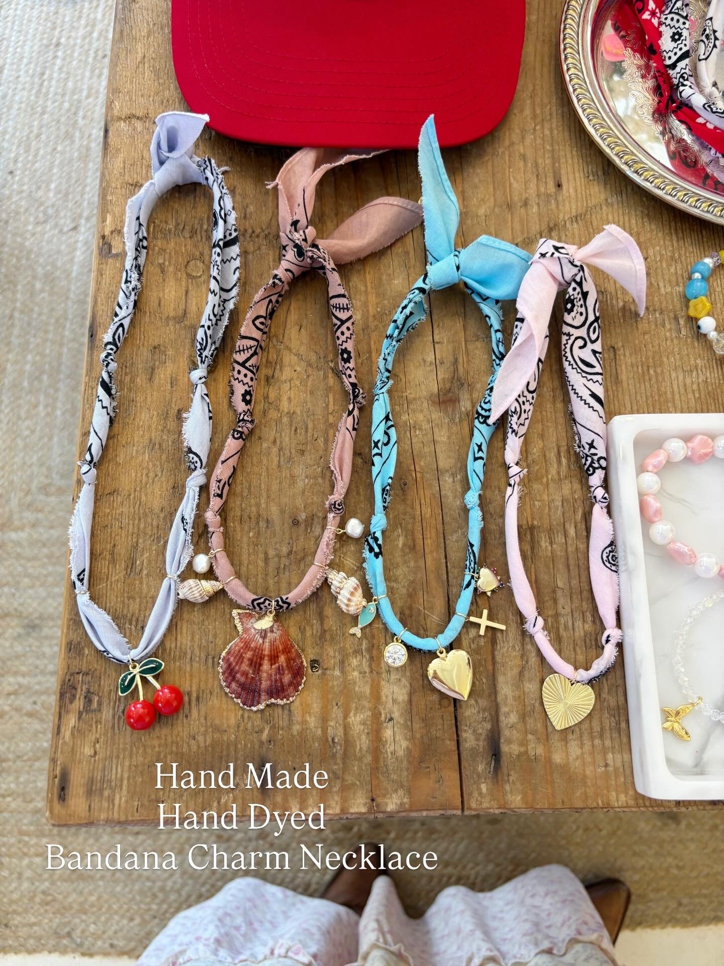 Cherry Bandana Necklace