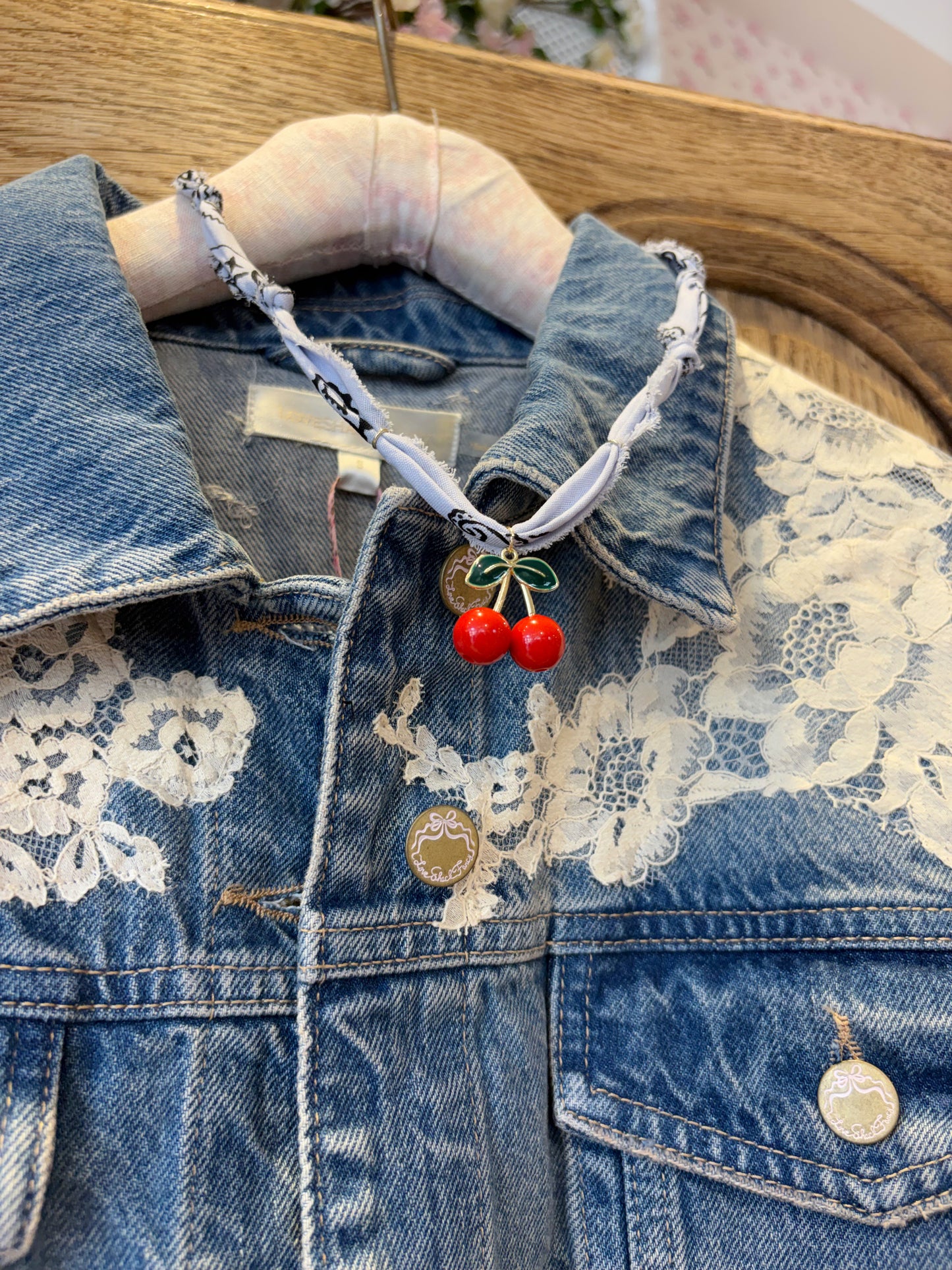 Cherry Bandana Necklace