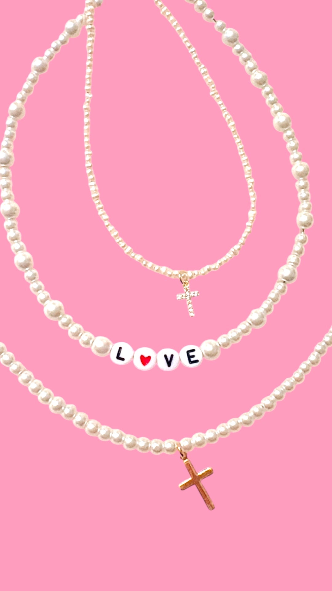 Beaded Pearl Necklace