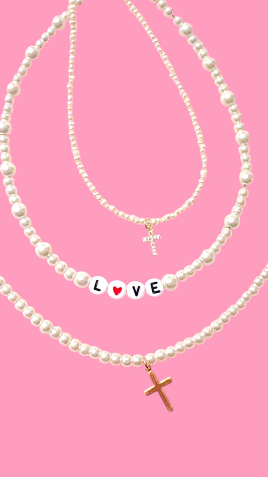 Beaded Pearl Necklace