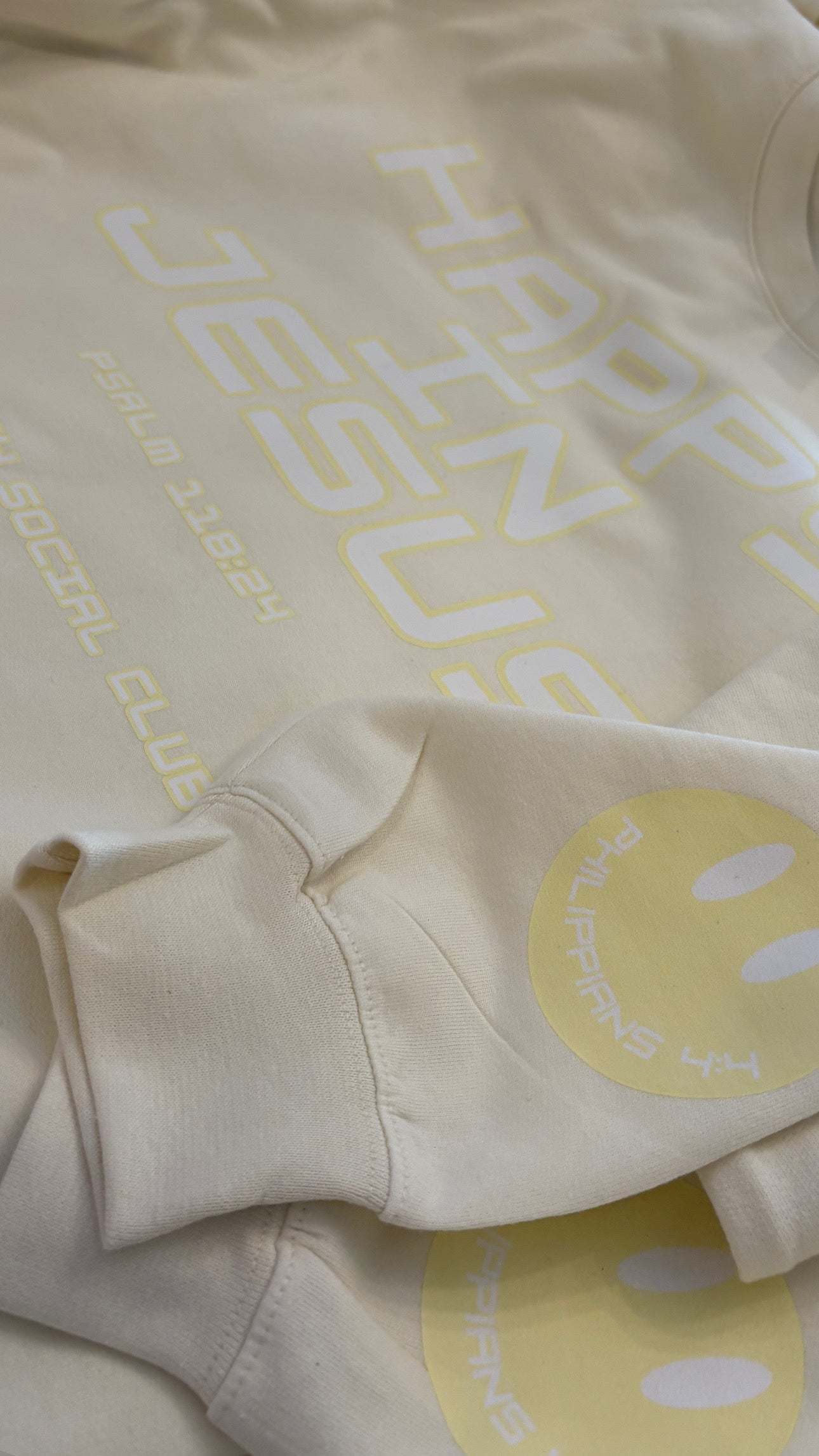 HAPPY IN JESUS Crew Sweatshirt