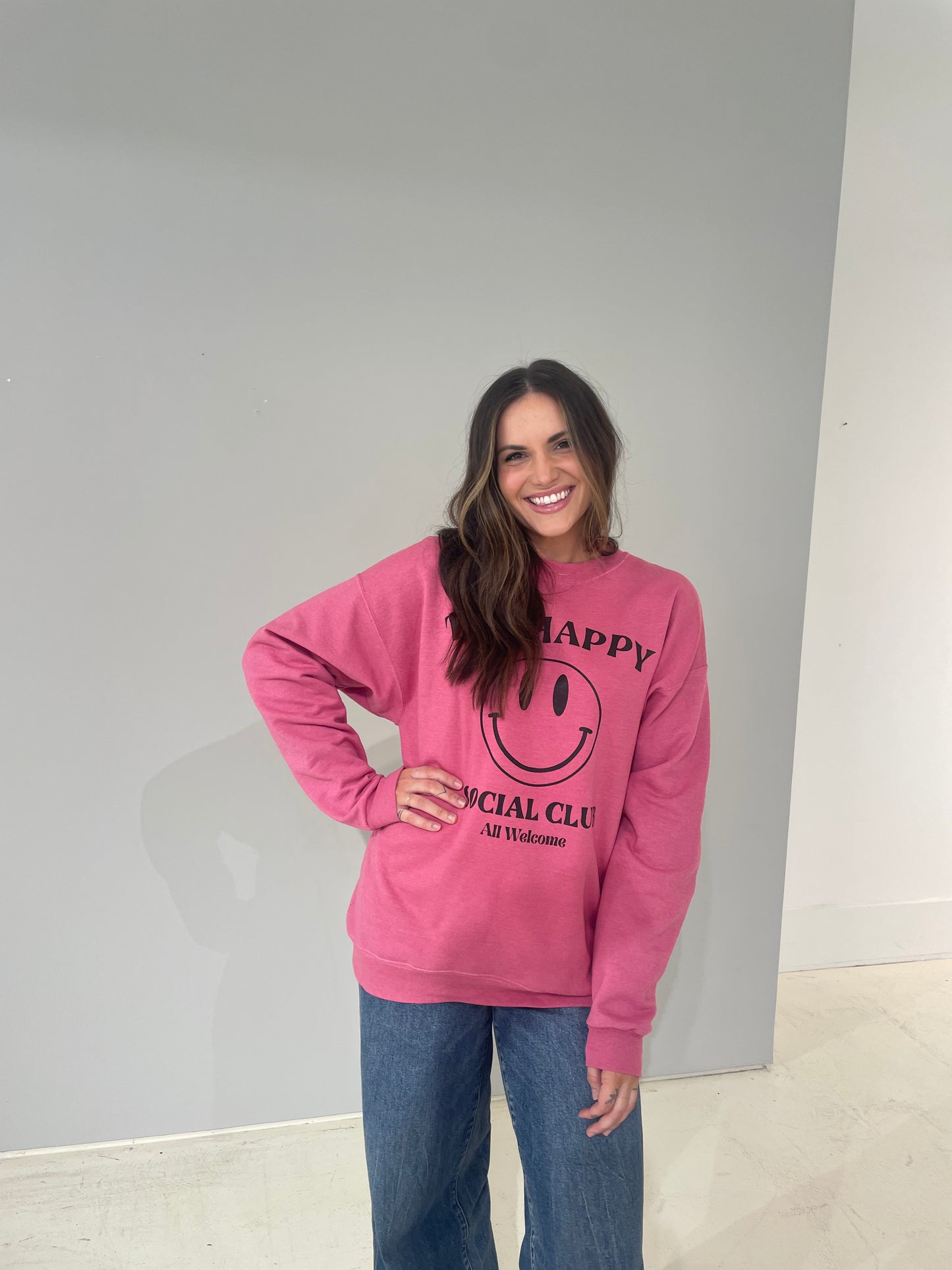 THE HAPPY SOCIAL CLUB Crew Neck Sweatshirt